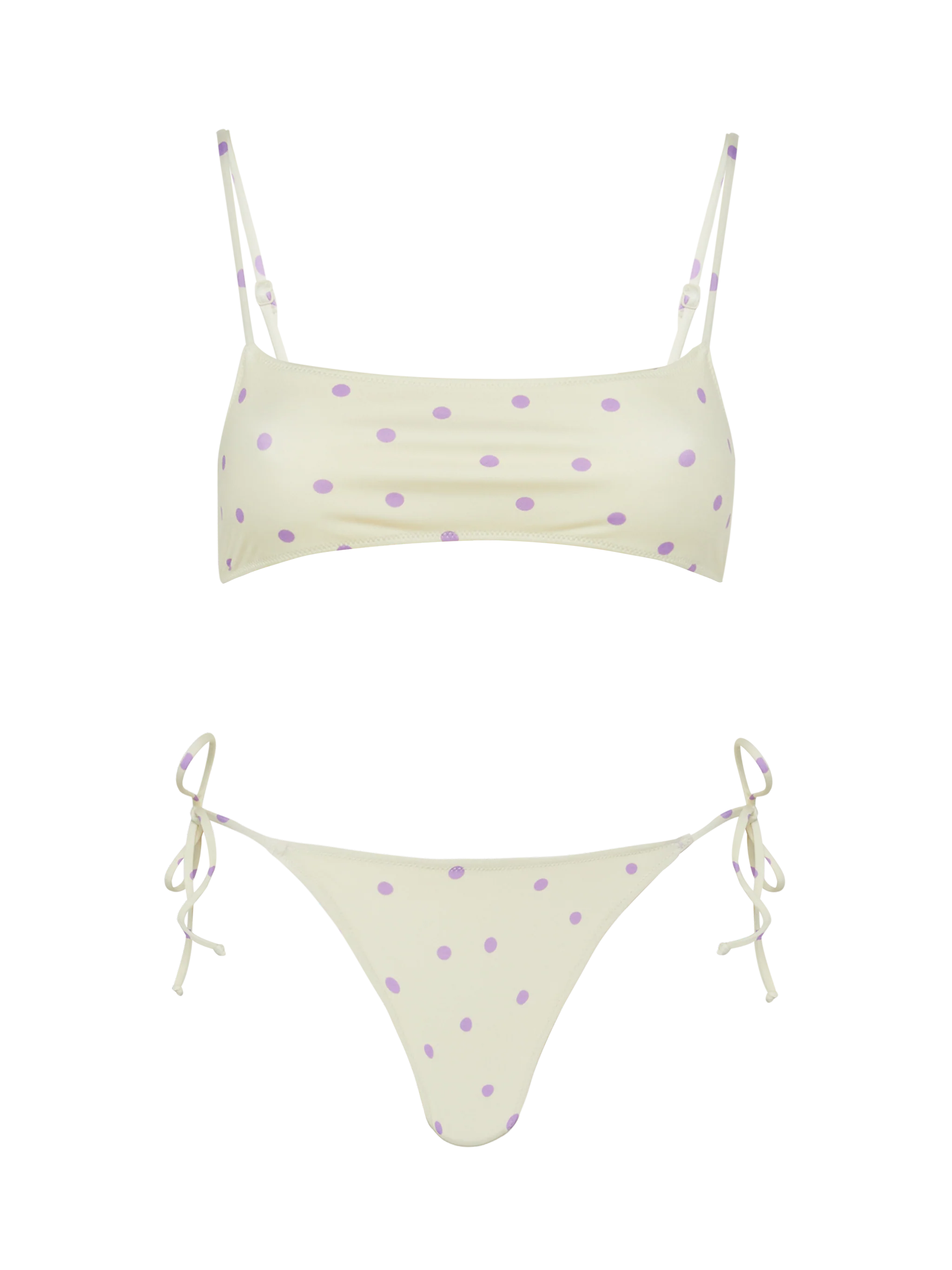 Bralette bikini Sadie Marielle with polka dots print