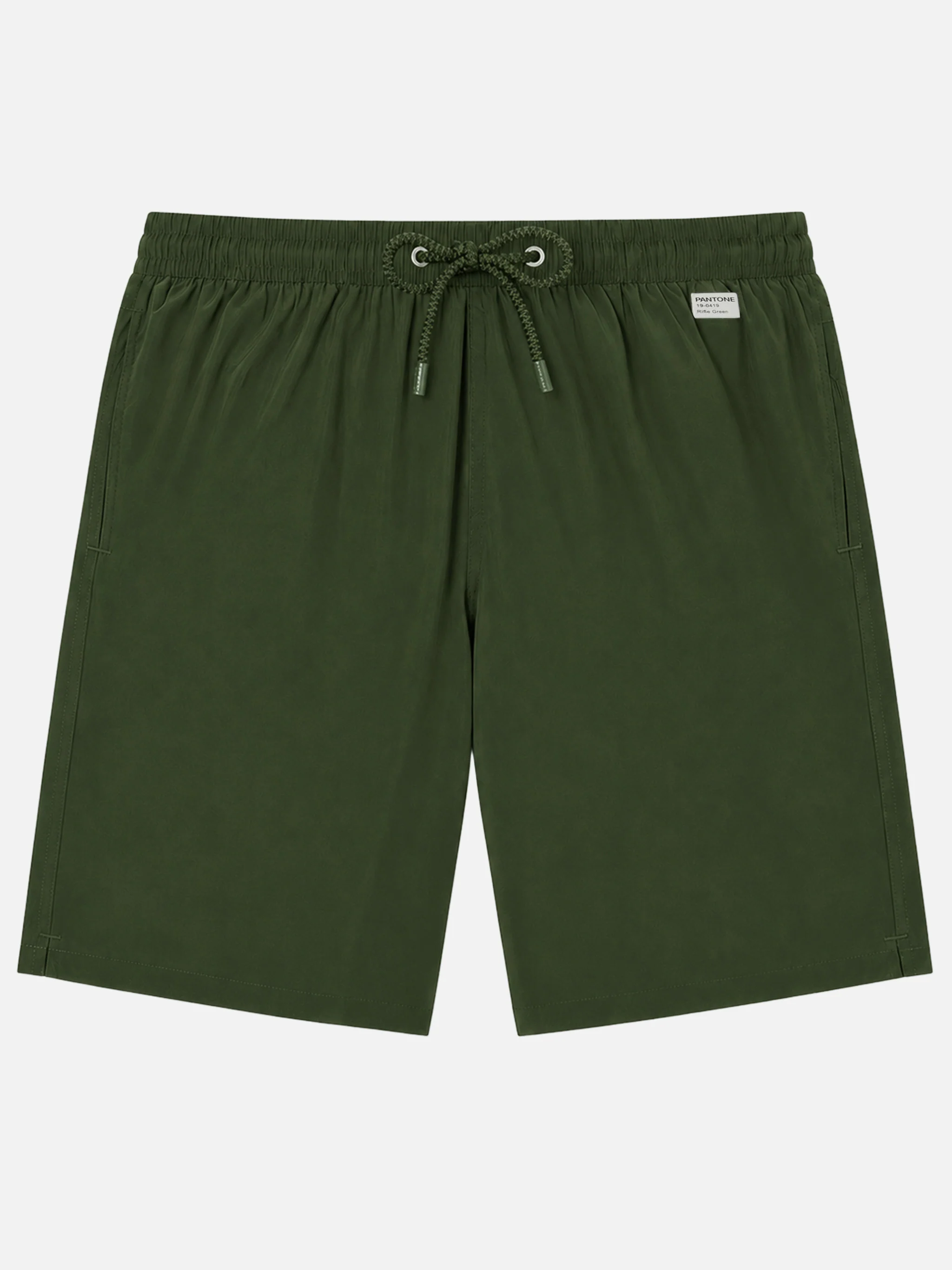 Military green lighting long pantone swim shorts | Special Edition
