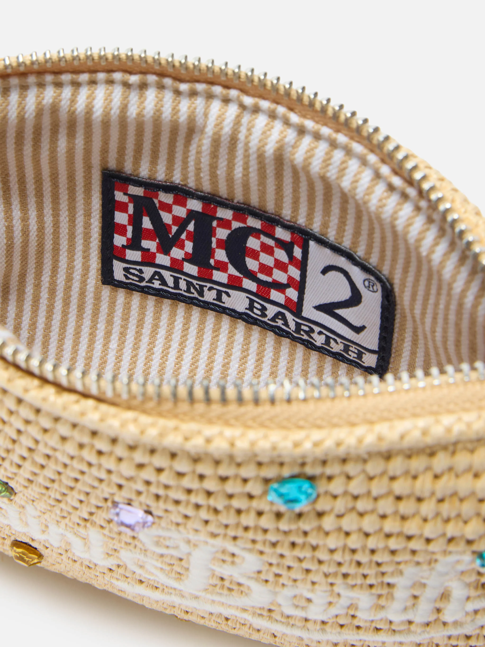 Mini Parisienne pouch with removable shoulder strap and multicolor rhinestones - Image 6