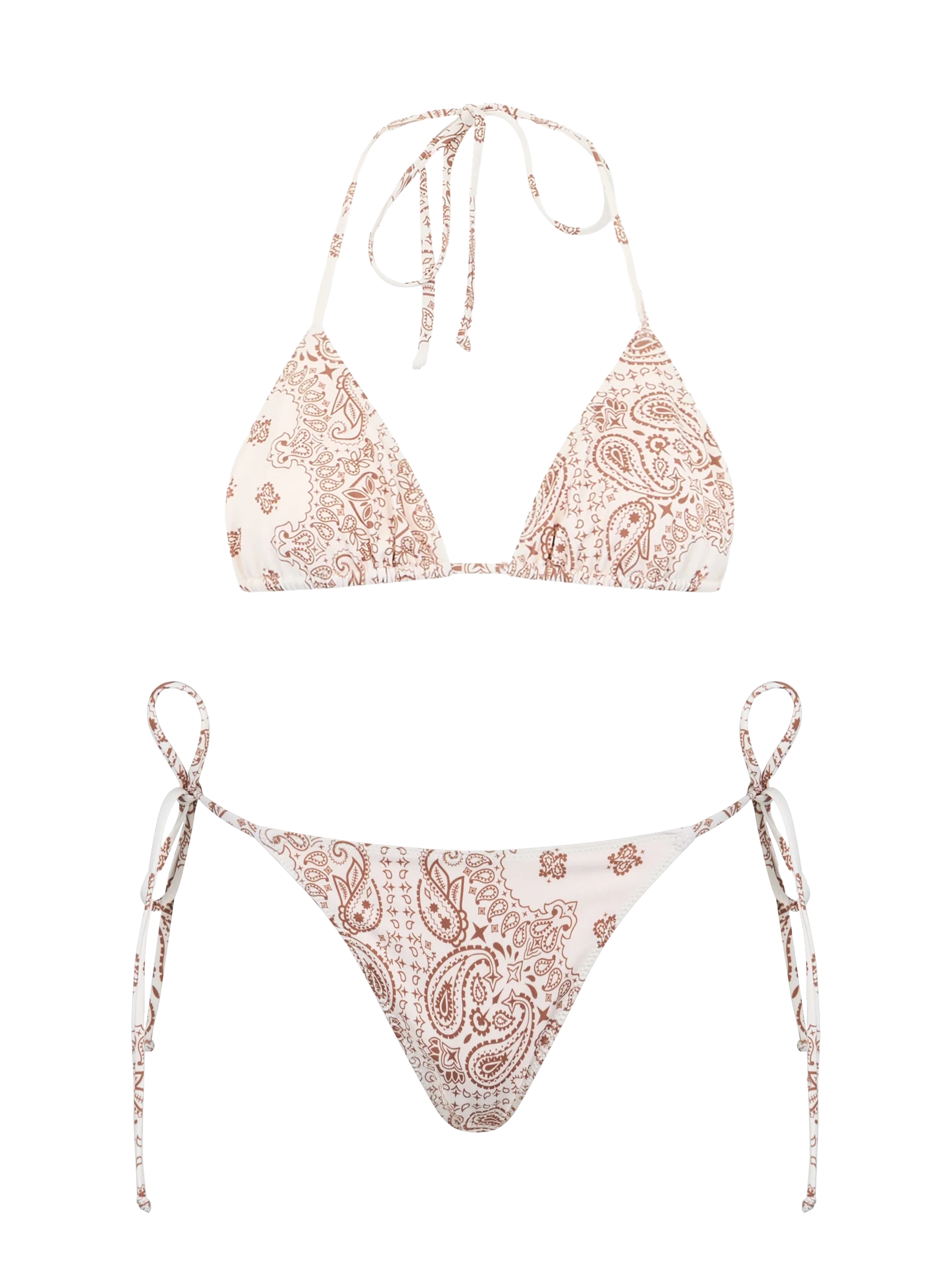 Woman bandanna triangle bikini Leah Marielle
