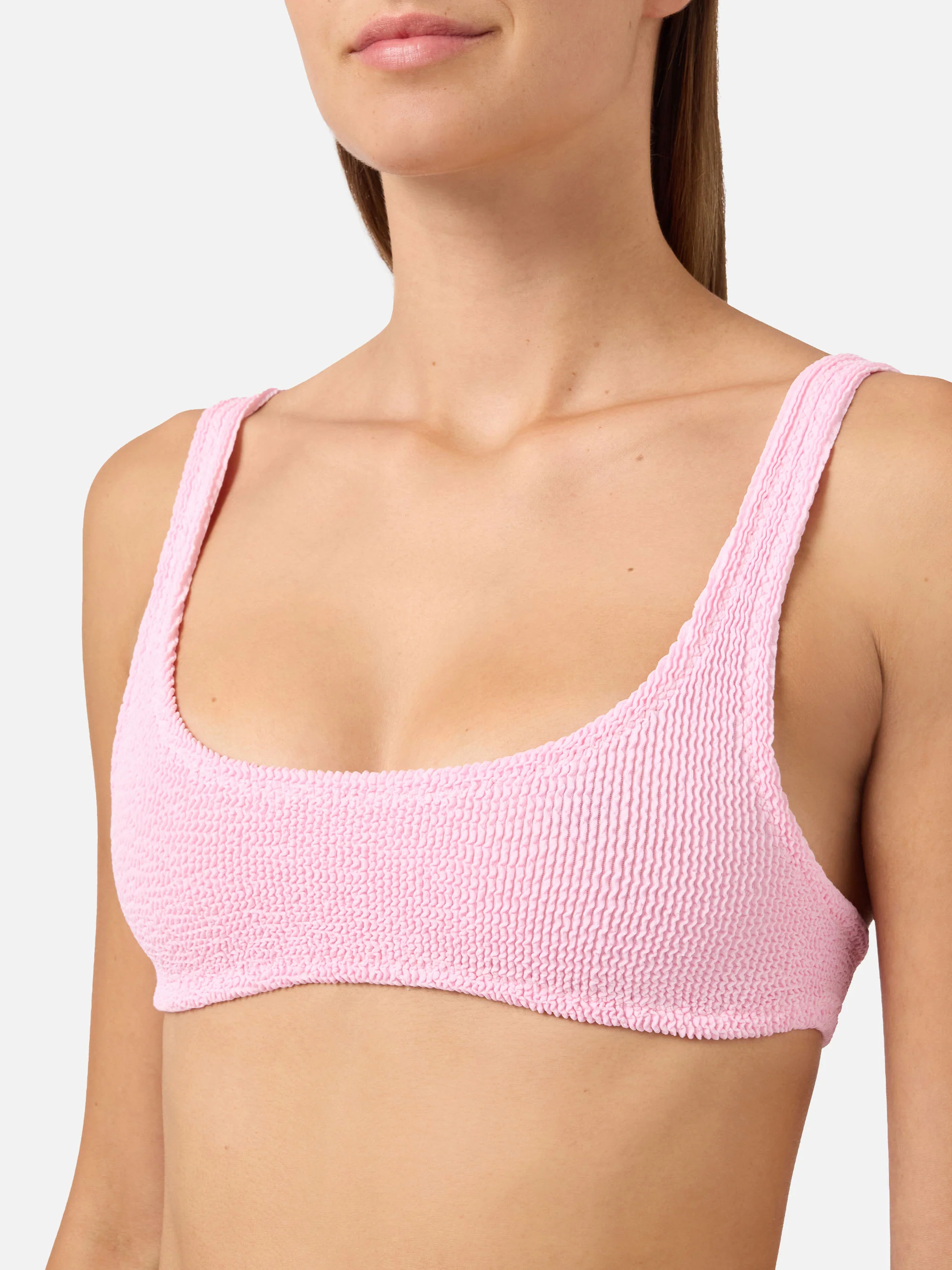 Naima Naomi bikini in pink crinkle fabric - Image 3