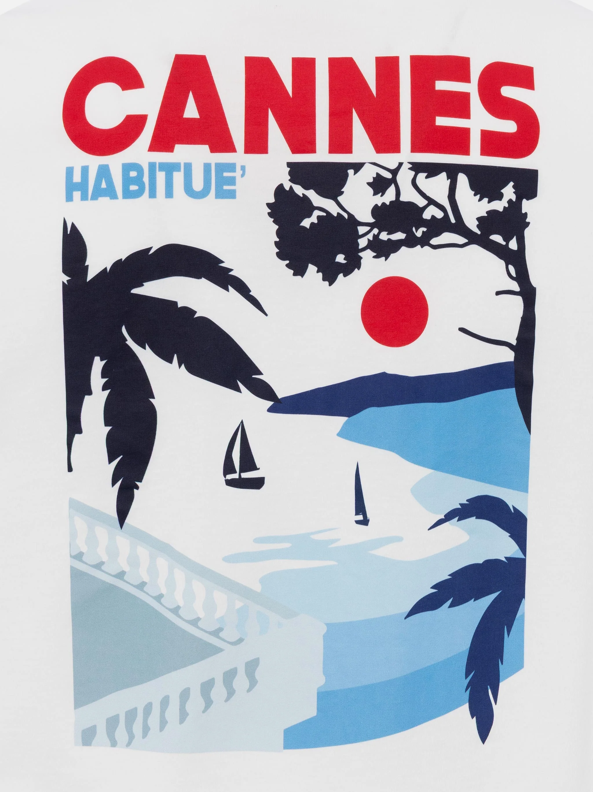 T-shirt with Cannes postcard print - Image 6