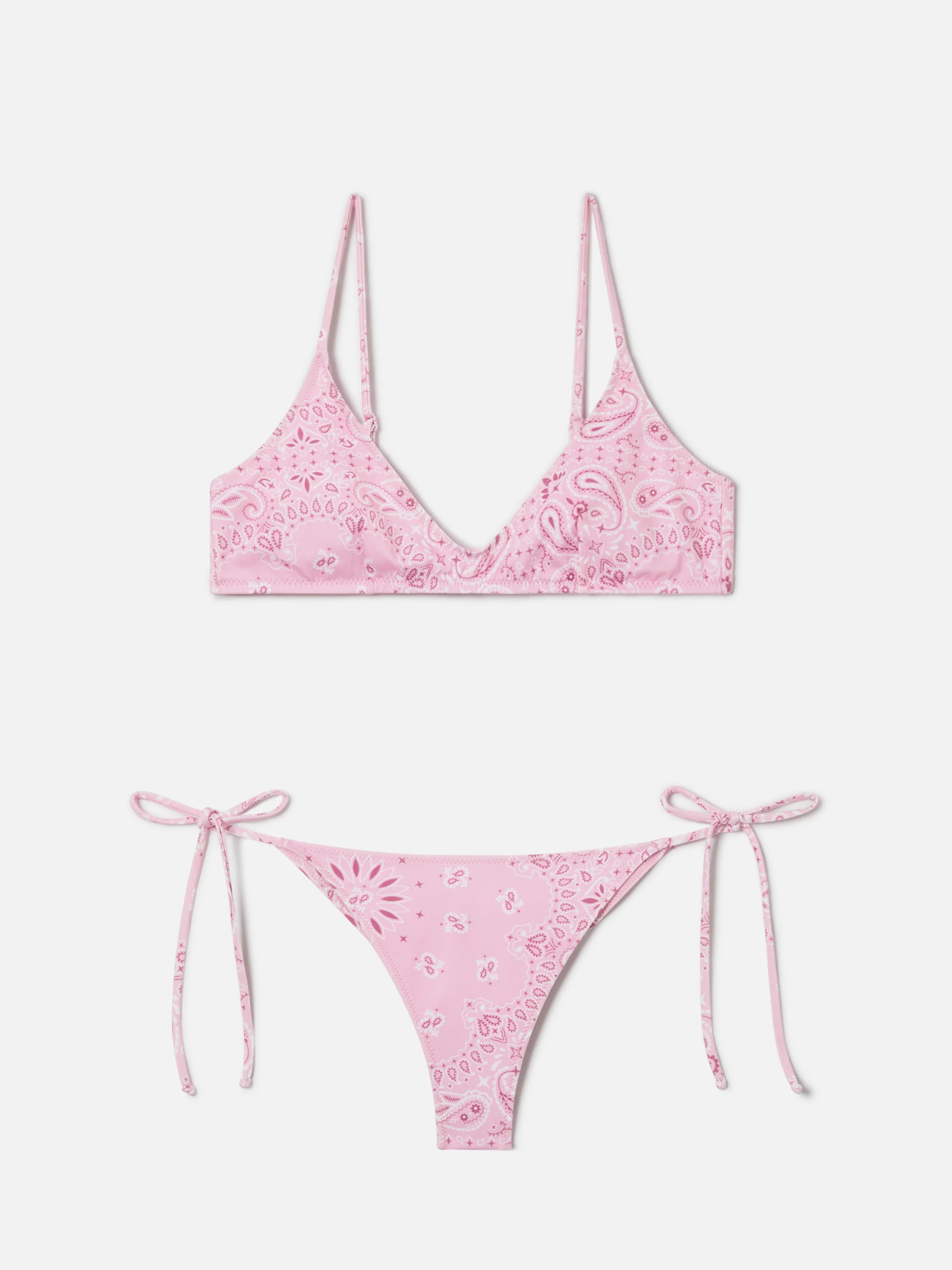 Paloma Marielle pink bandana print bikini