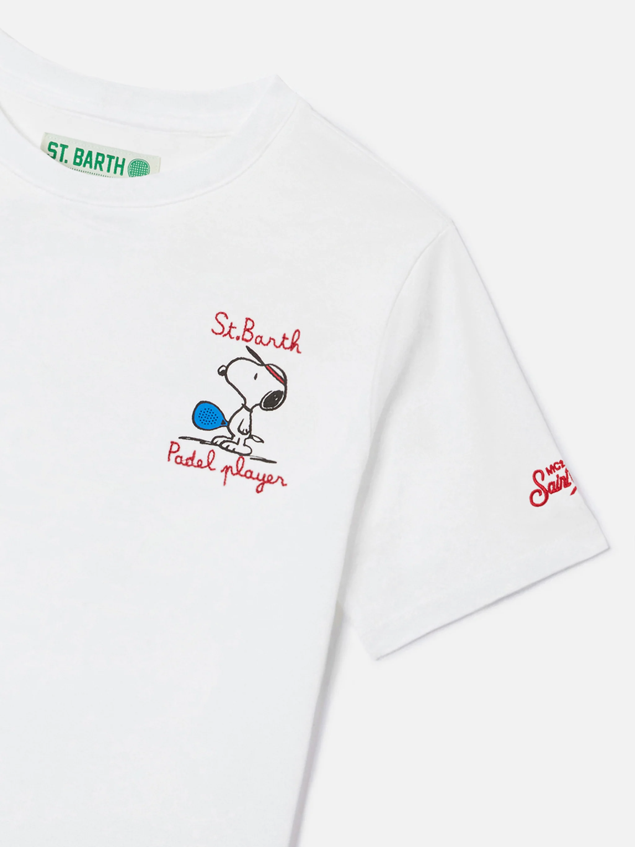 Portland Jr t-shirt with Padel Player embroidery | Special Edition