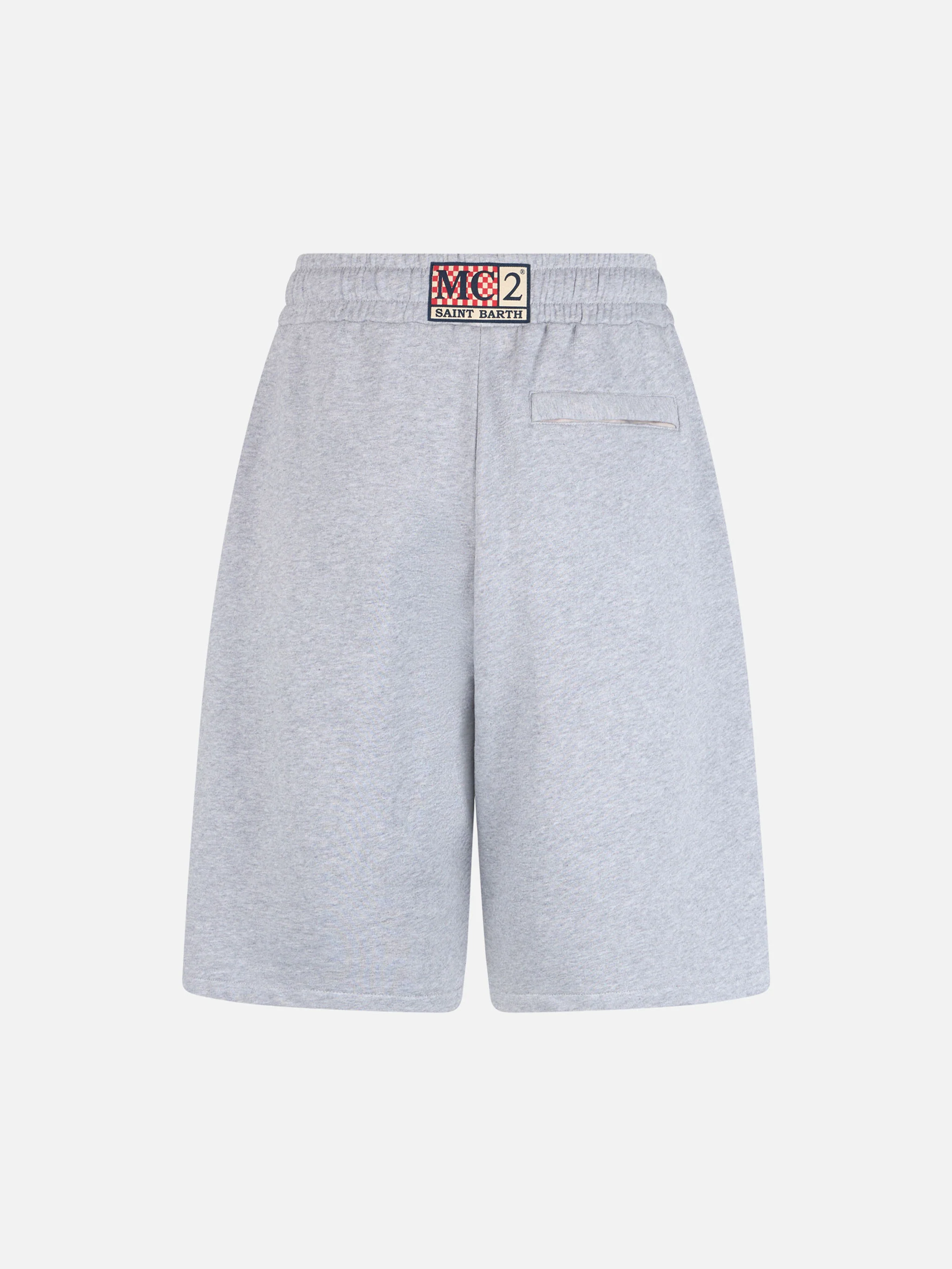 Randle grey cotton fleece Bermuda shorts - Image 5