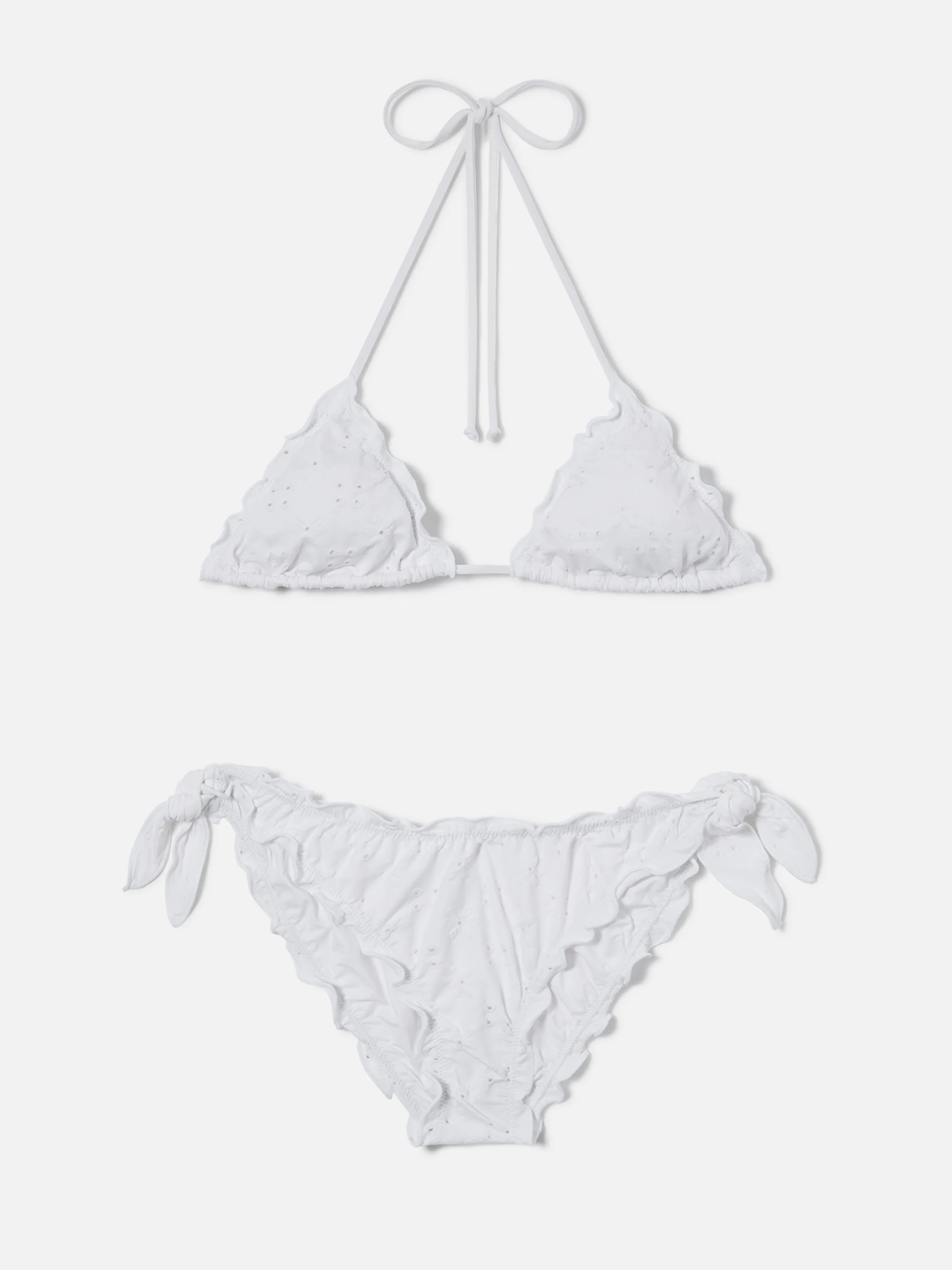 Sagittarius Moon bikini in white sangallo