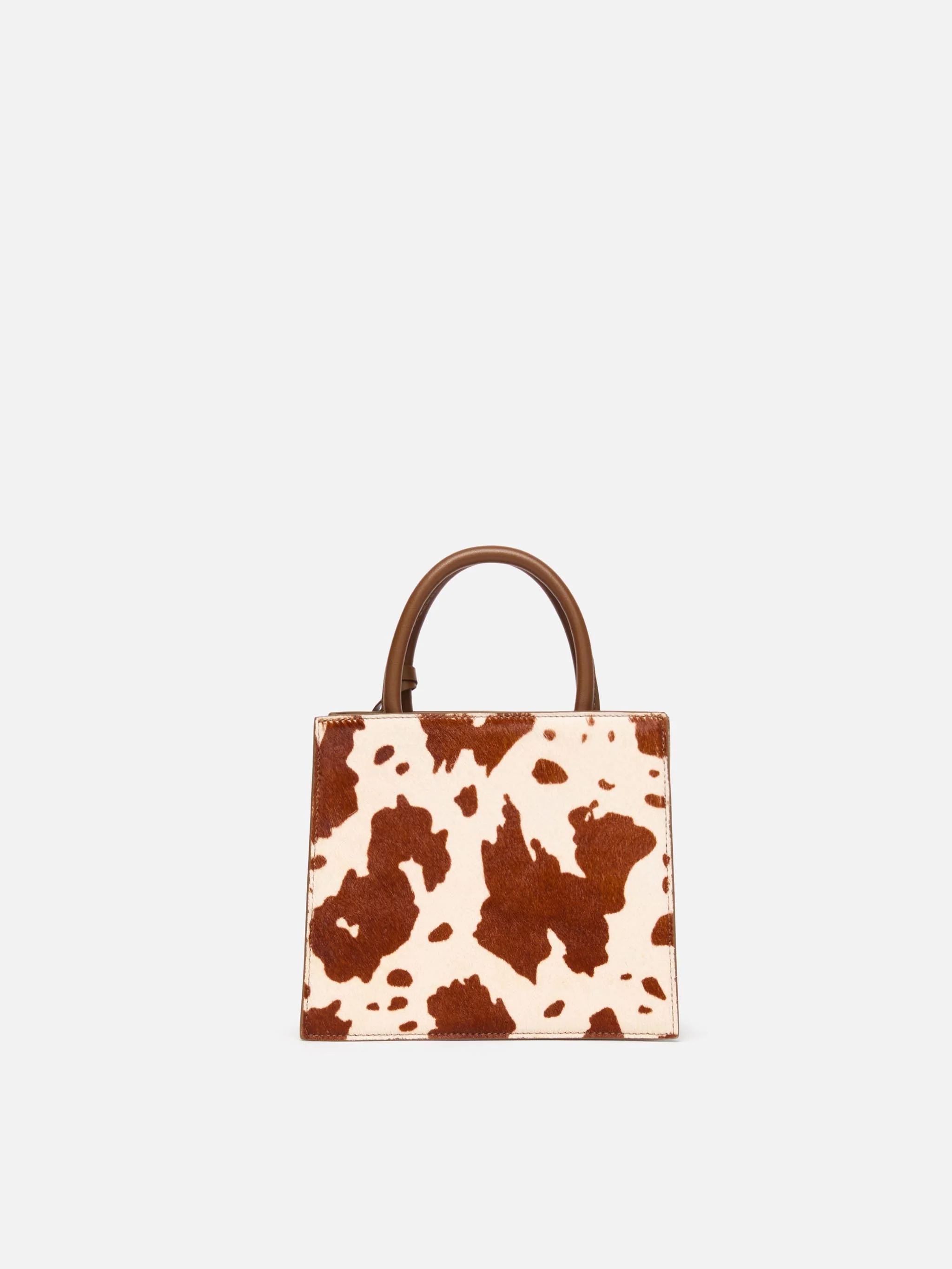 Shop Bag Mini in pony hair with cow skin print - Image 4