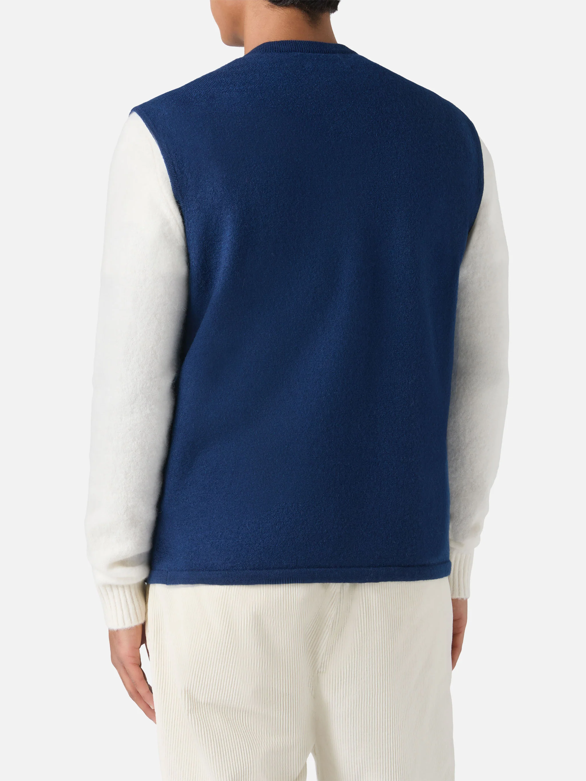 Sleeveless vest Chioto in navy blue - Image 3