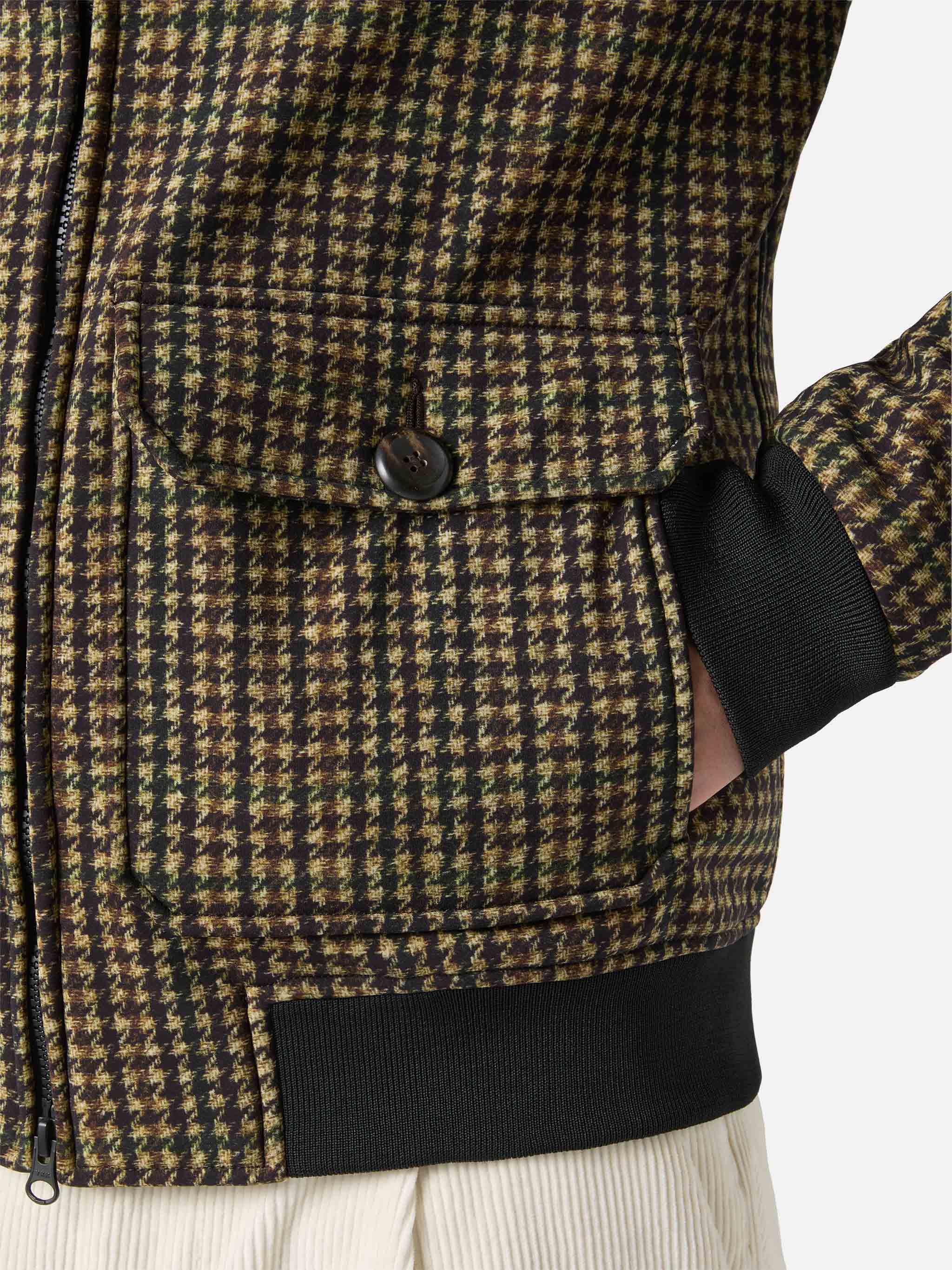 Thermo jacket Byron with pied de poule print - Image 5