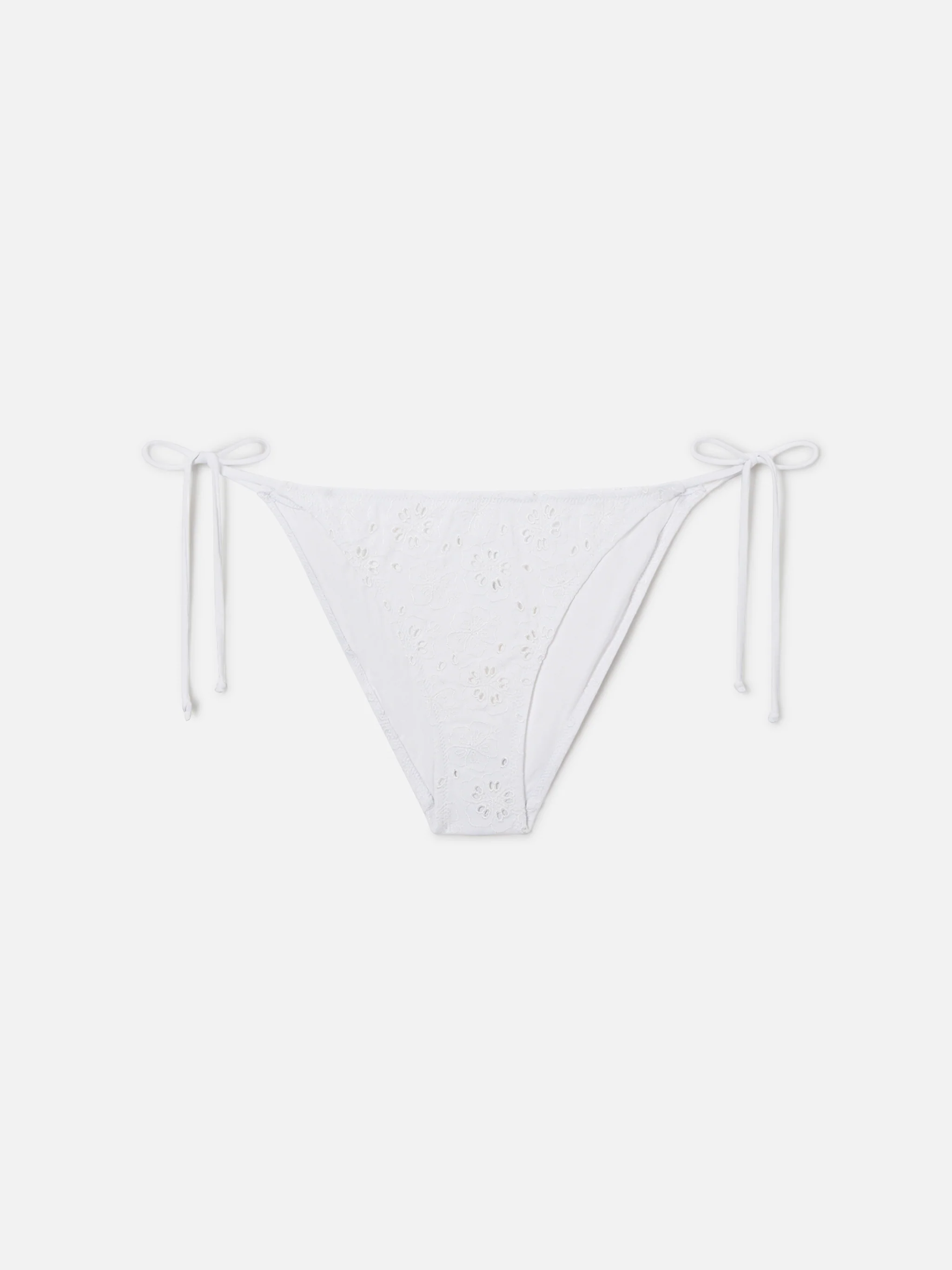 Virgo classic bikini bottoms in white sangallo fabric