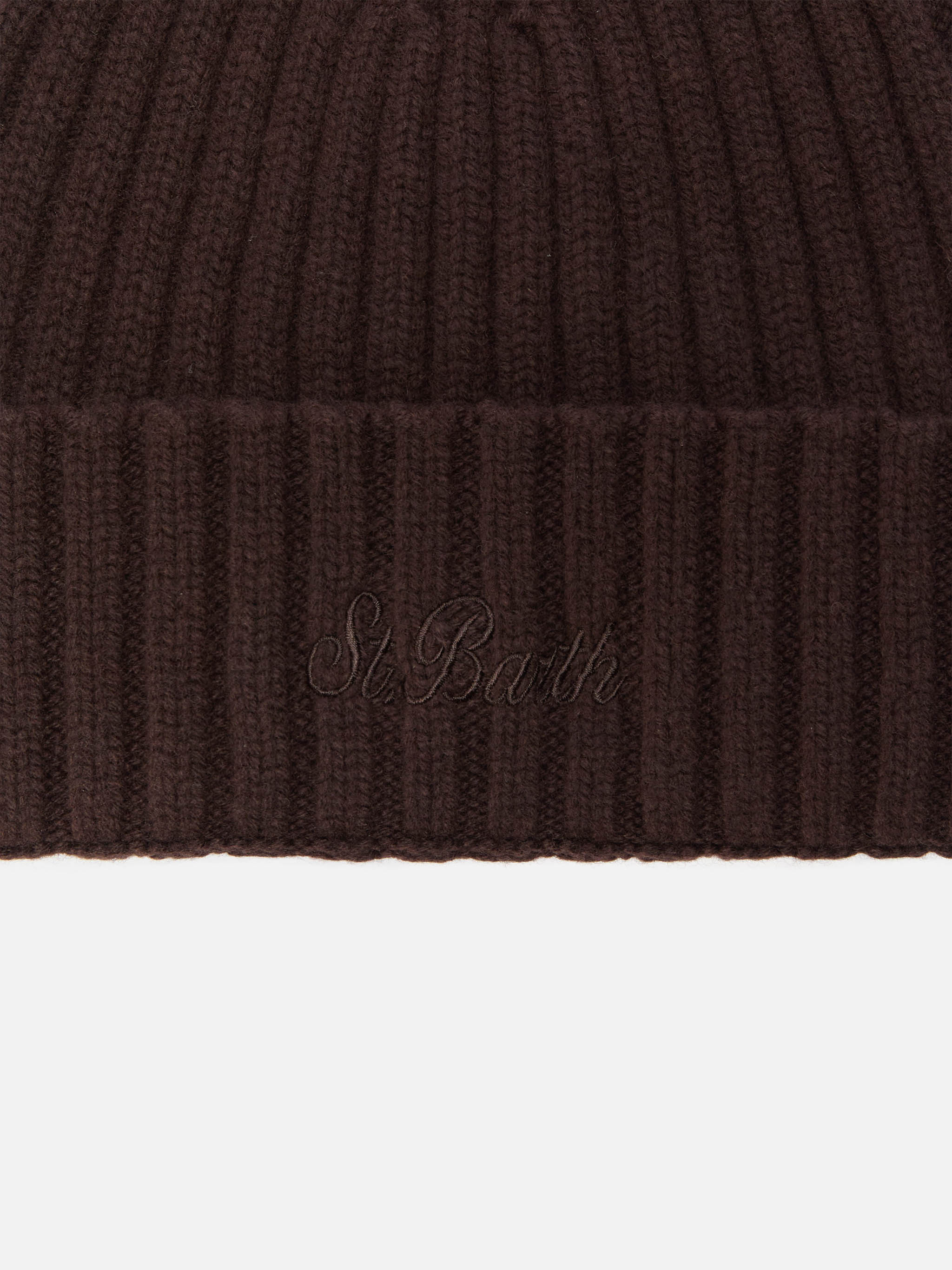 100% WOOL Wengen beanie in brown - Image 2