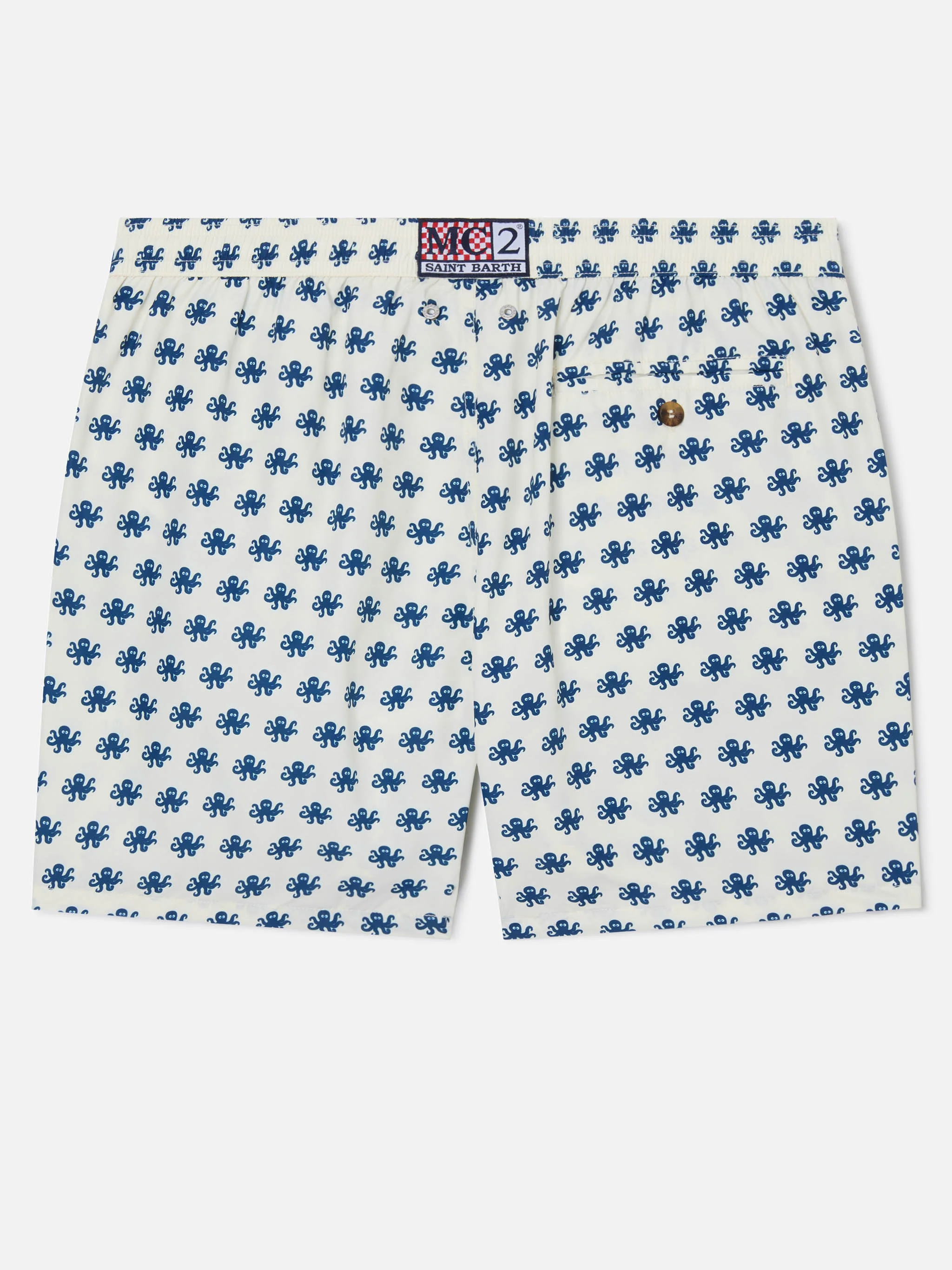 White Lighting Micro swim shorts with octopus all-over print - Image 2