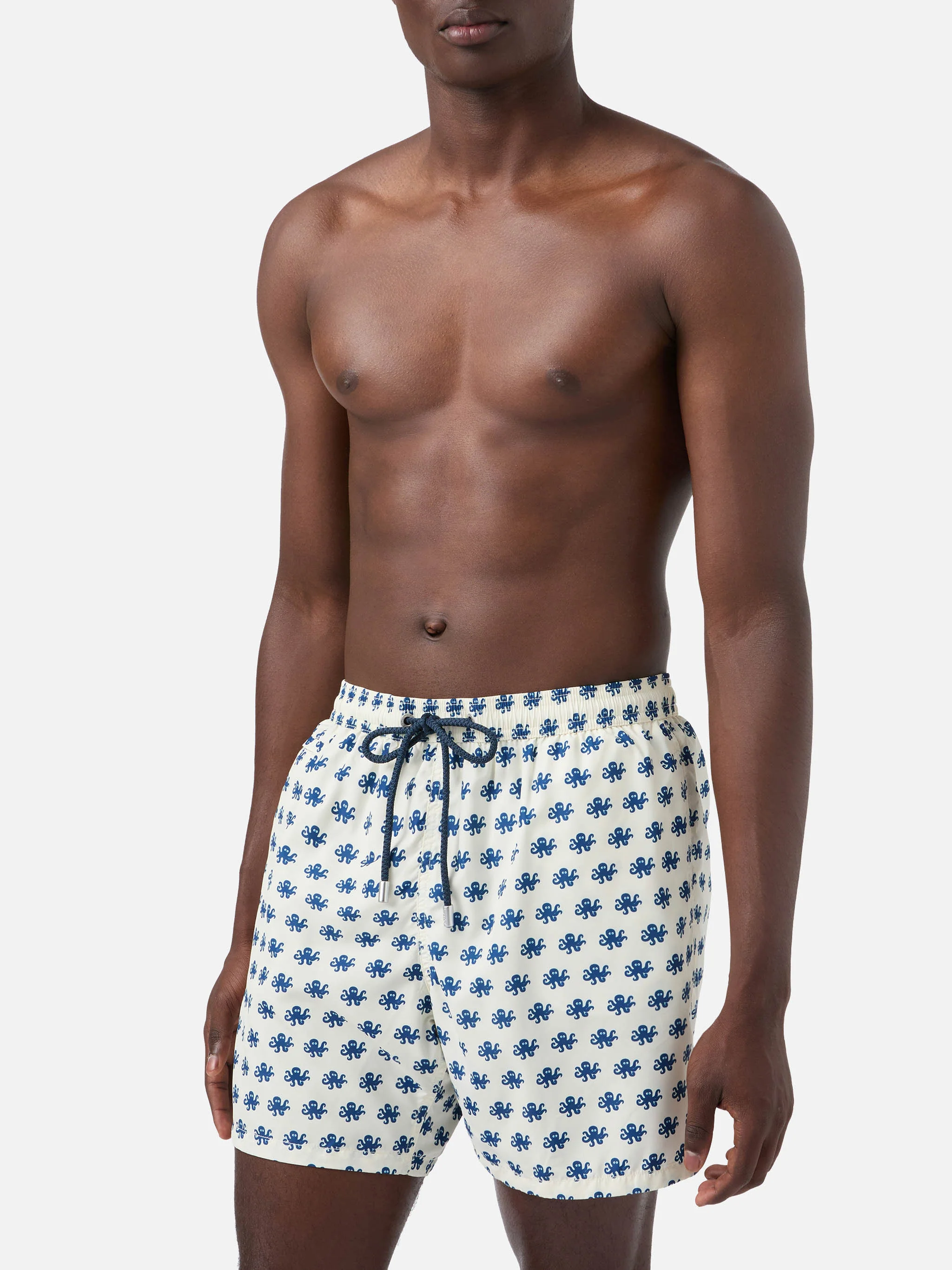 White Lighting Micro swim shorts with octopus all-over print - Image 3