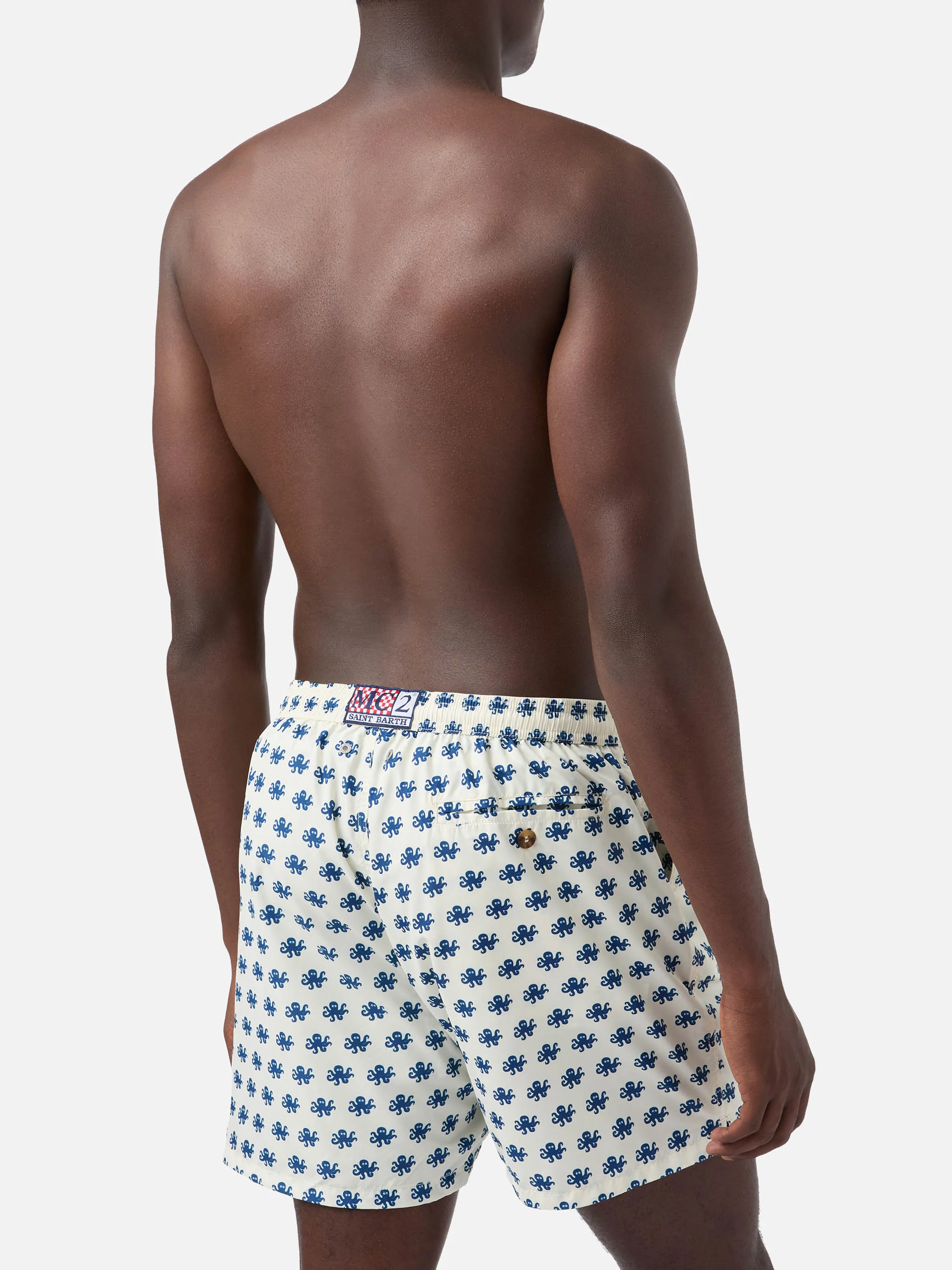 White Lighting Micro swim shorts with octopus all-over print - Image 5