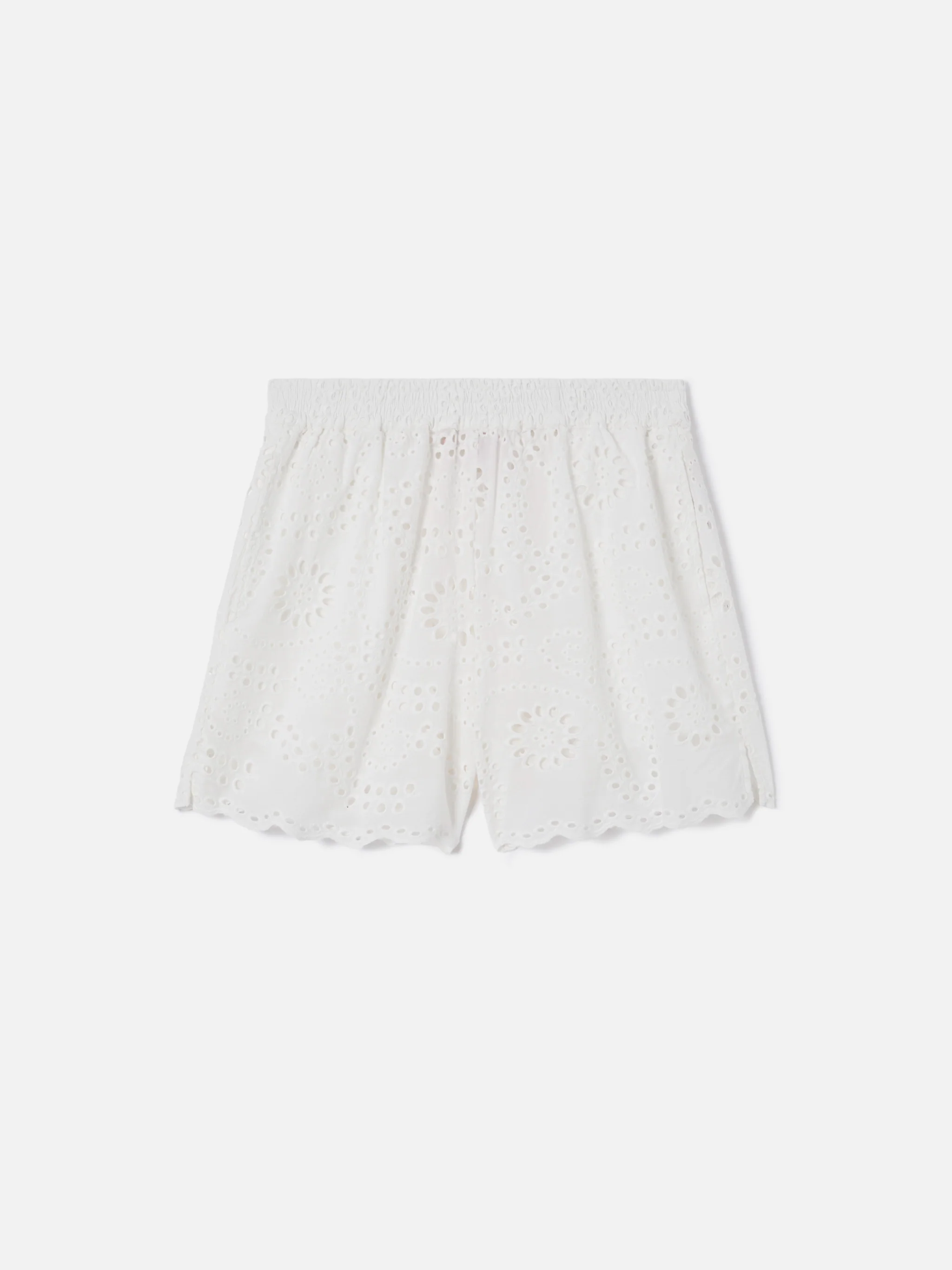 White Meave broderie anglaise shorts - Image 4