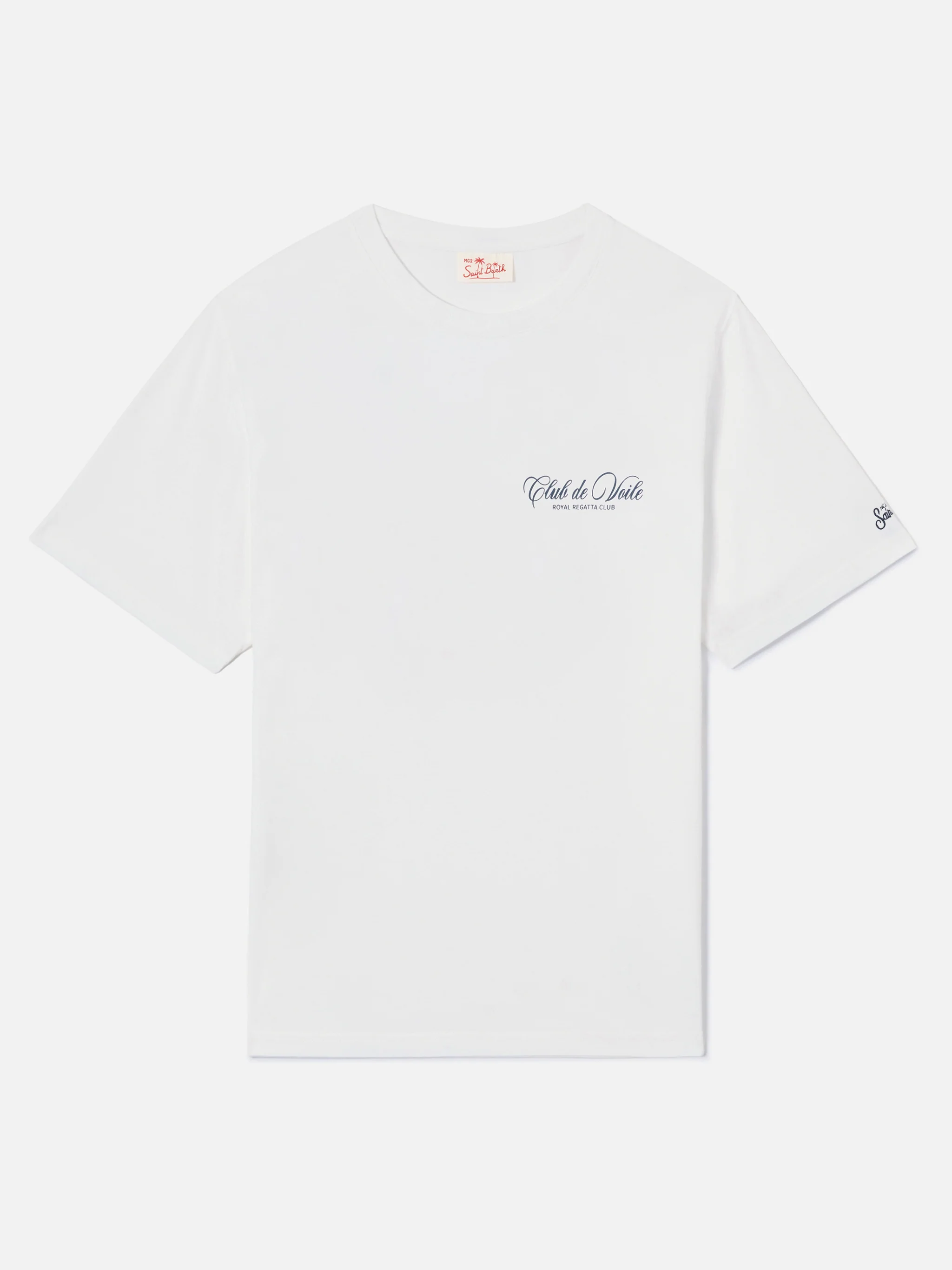 White Portland t-shirt with Club de Voile print - Image 5