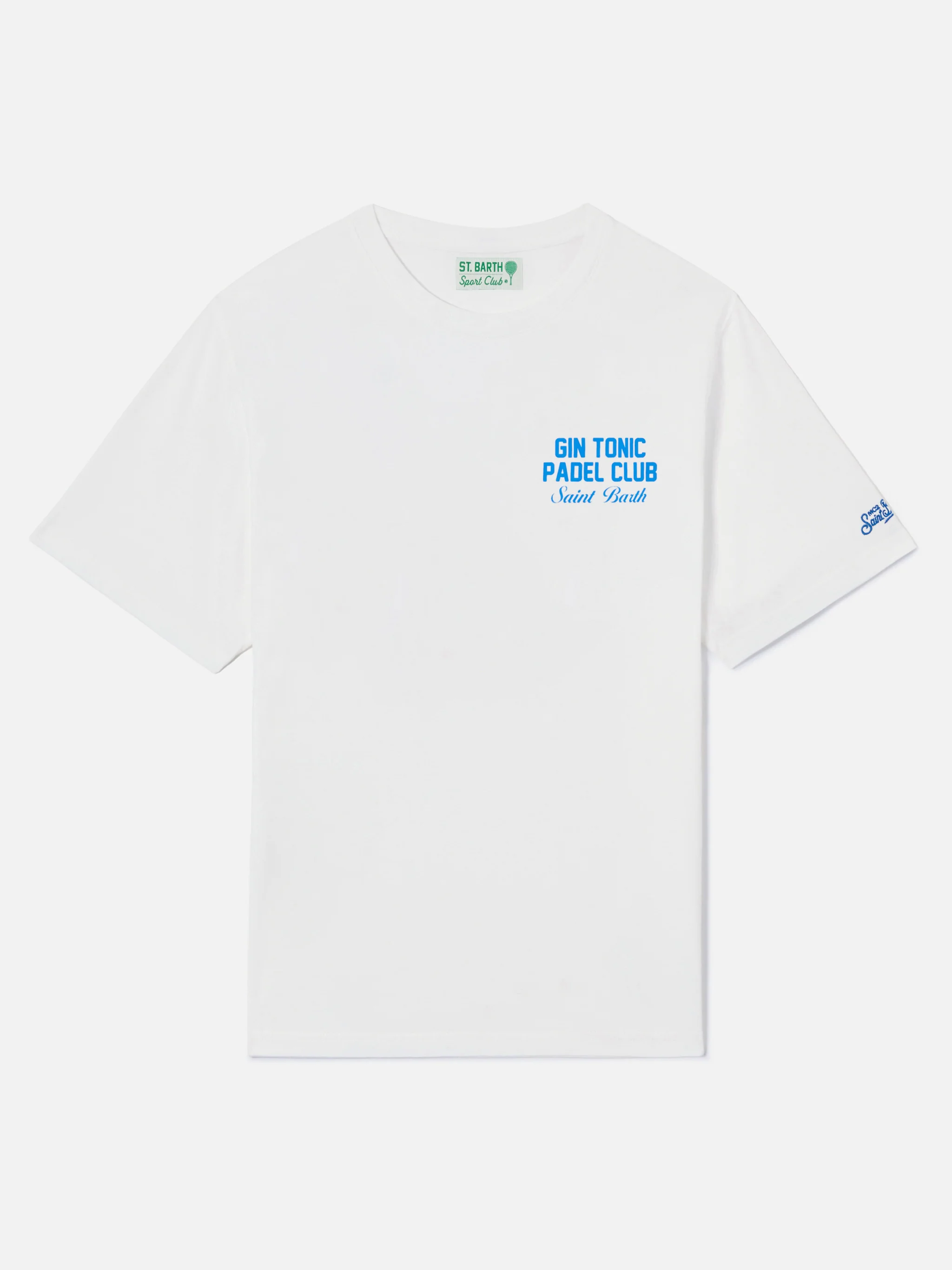 White Portland t-shirt with Gin Tonic Padel Club iprint - Image 5