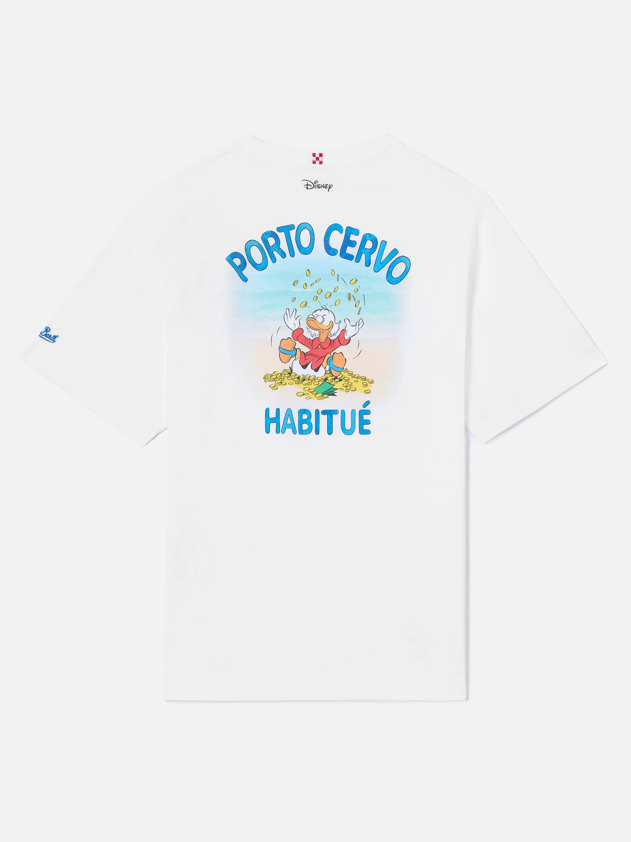 White Portland t-shirt with Porto Cervo Habitué print | Special Edition
