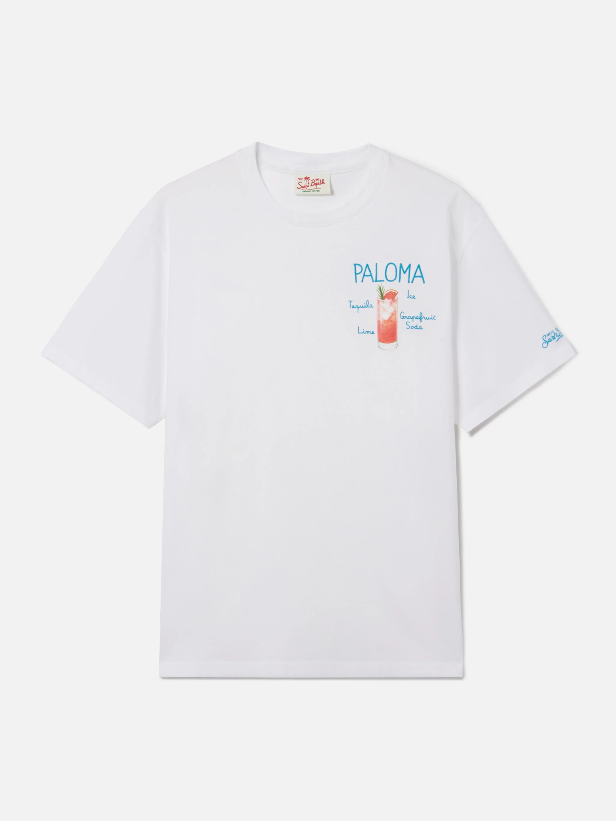 White Portofino T-shirt with Paloma embroidery - Image 5