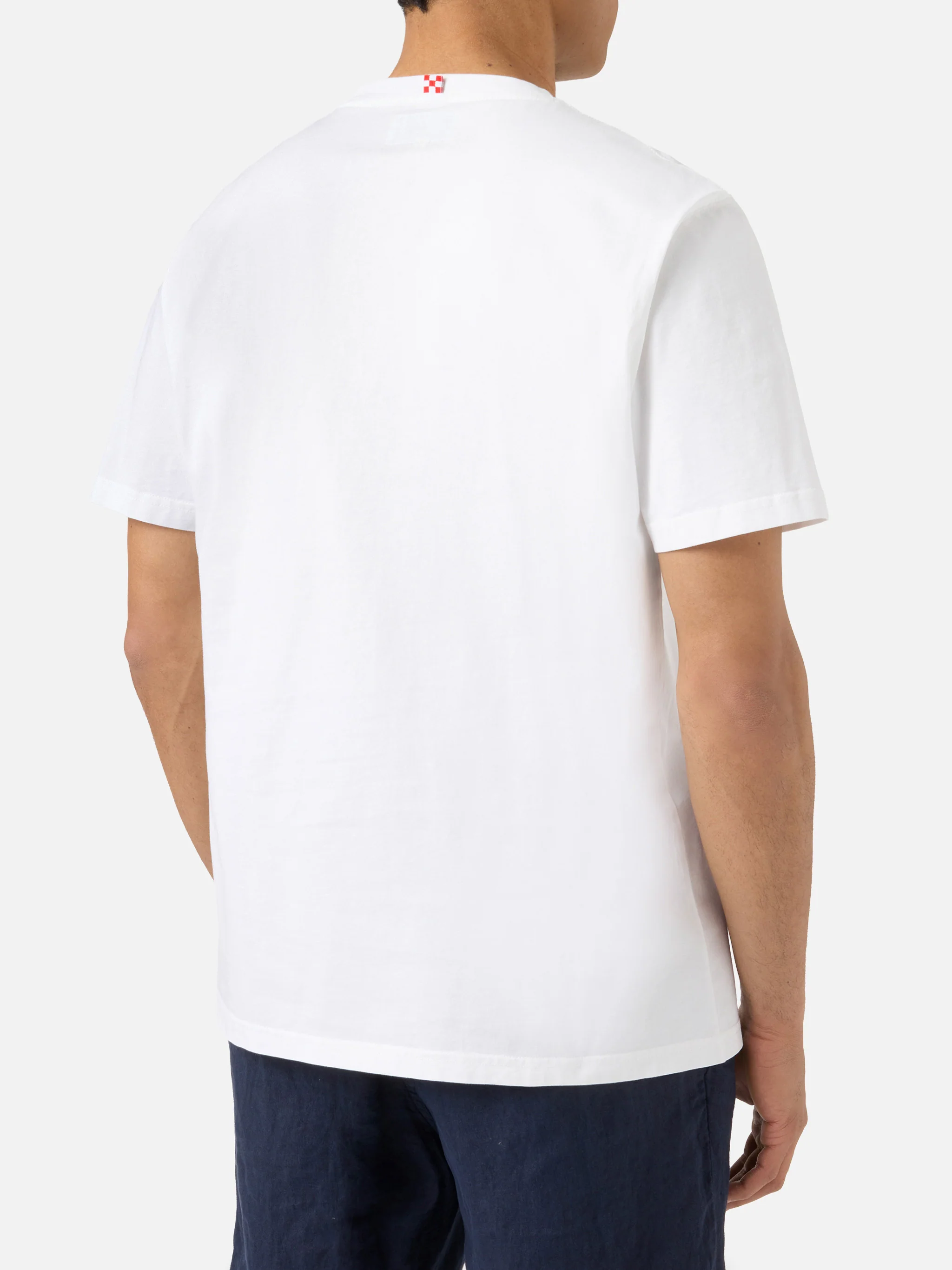 White Portofino T-shirt with St. Barth Bomber embroidery | Special Edition - Image 5