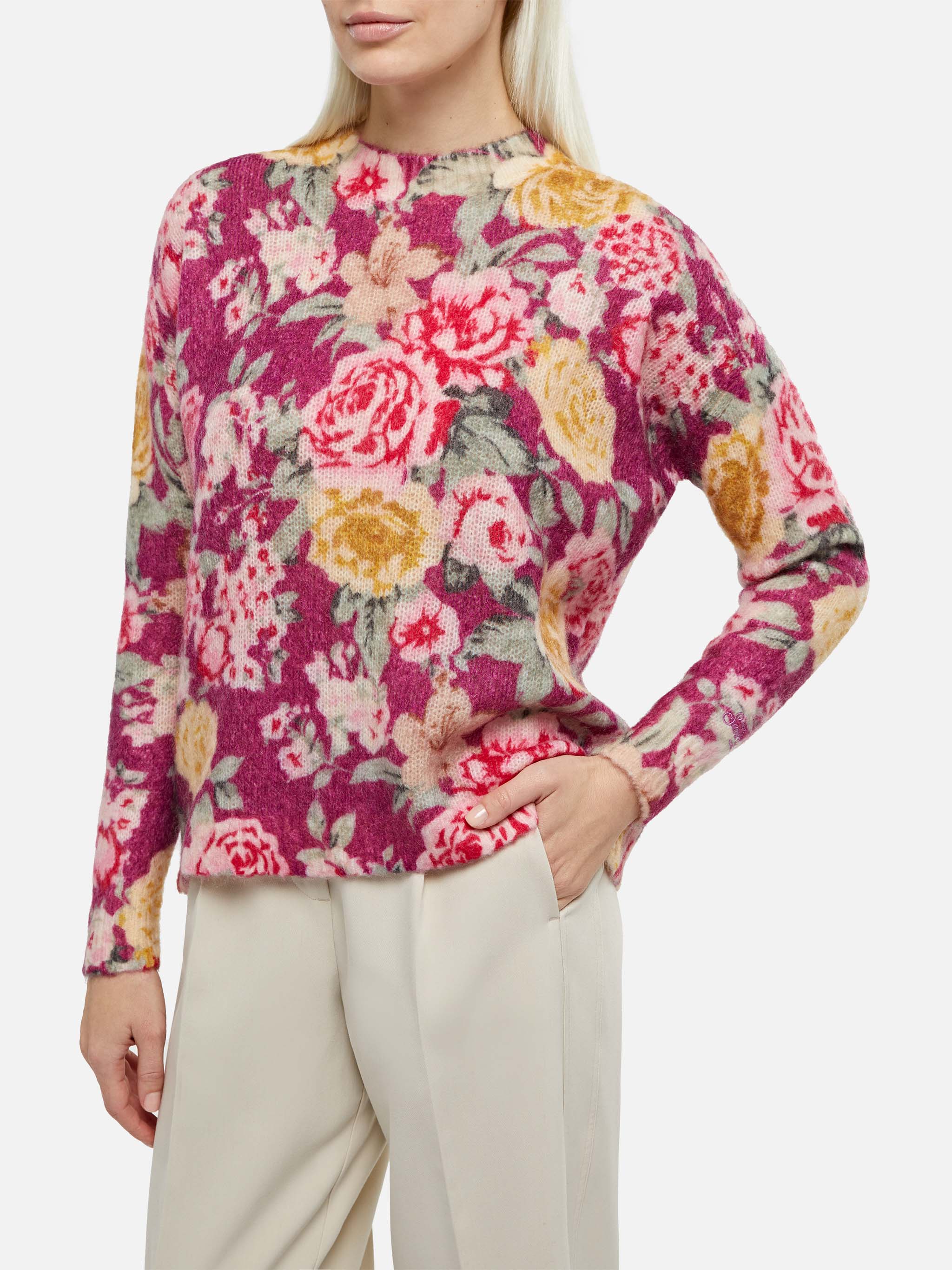 Floral Louise cashmere blend sweater