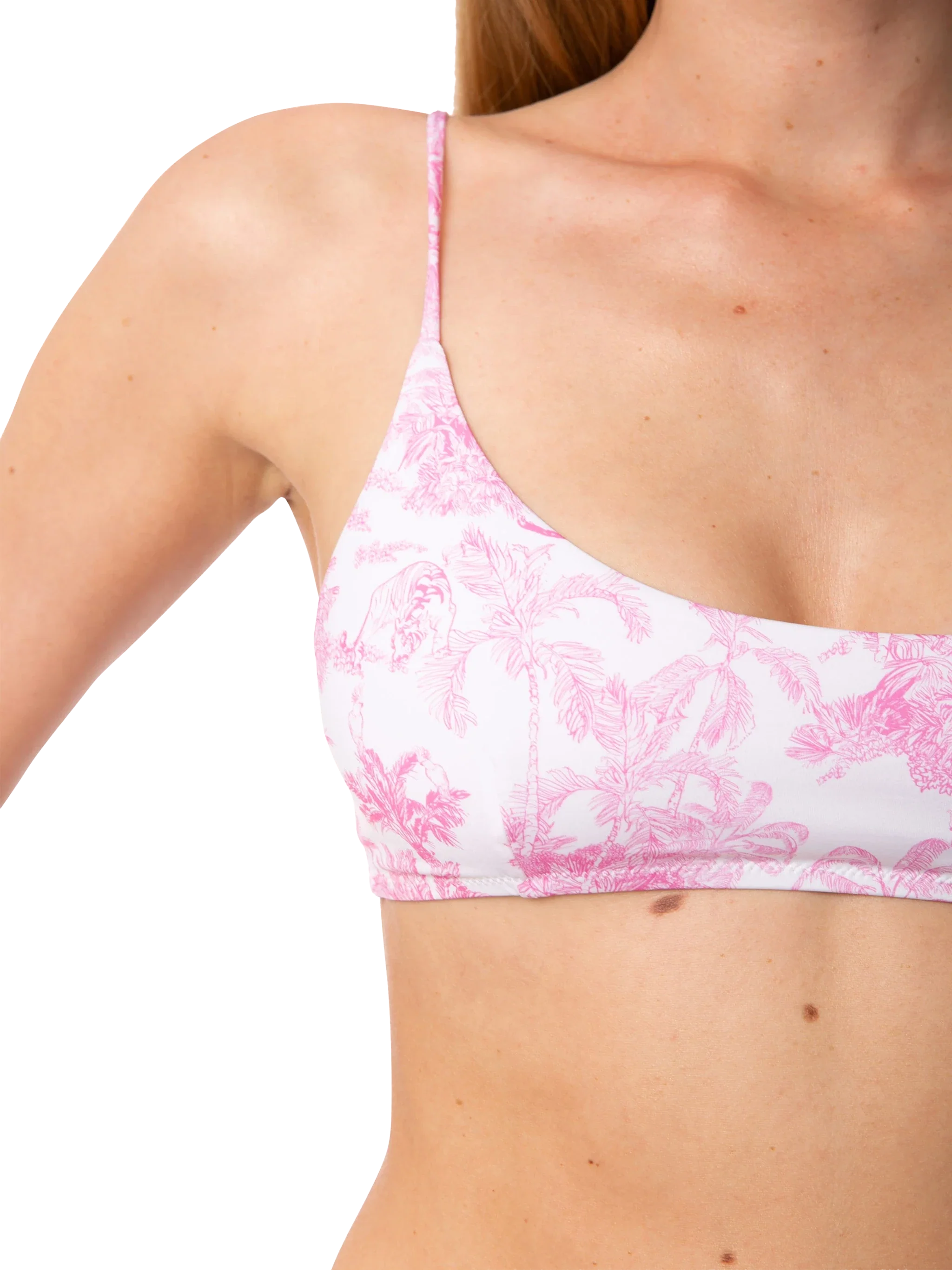 Judy pink jungle bralette bikini top - Image 2