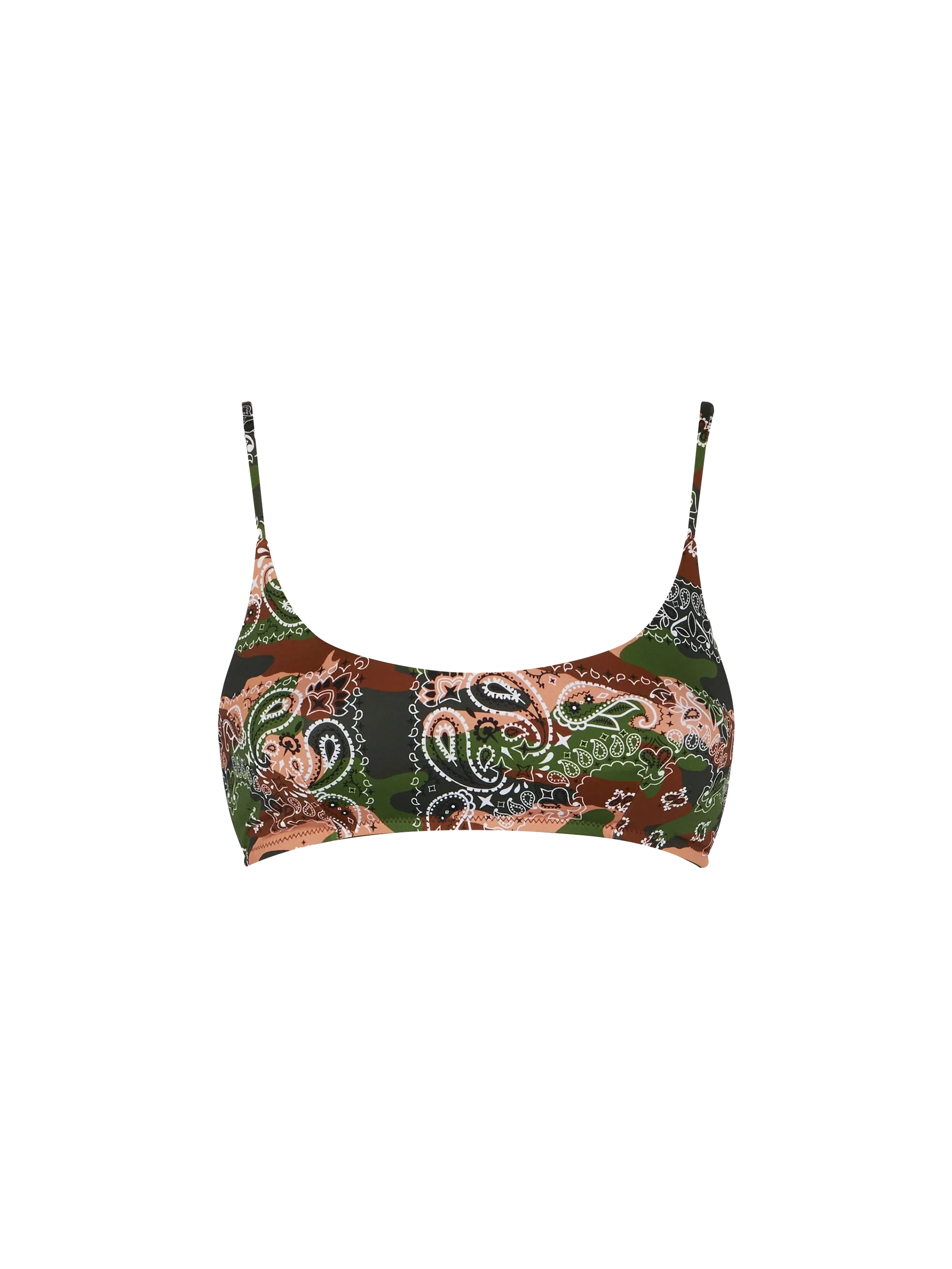 Judy mimetic bandana print bralette bikini top