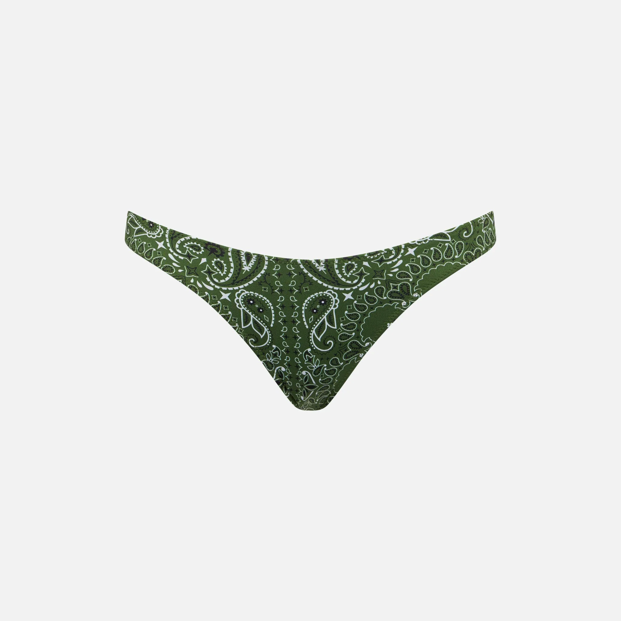 Naomi military green bandana cheeky swim briefs