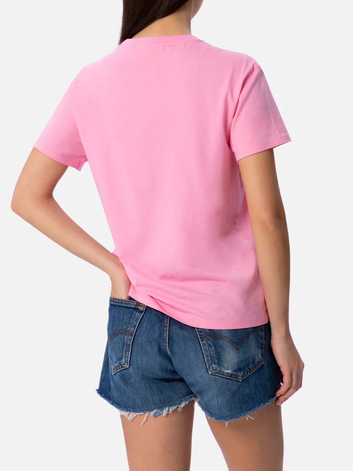 Cotton jersey t-shirt Emilie with Gin Tonic cocktail embroidery - Image 3