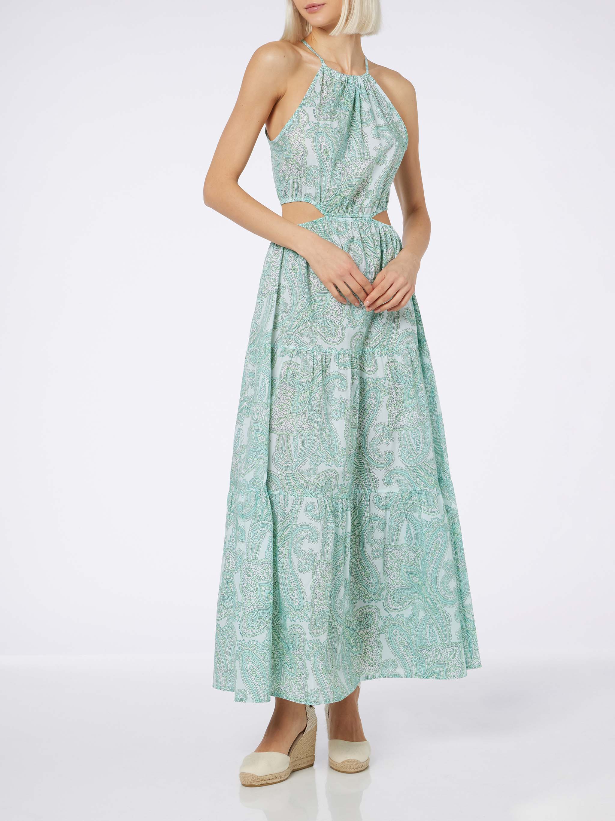 Kaby paisley print long dress