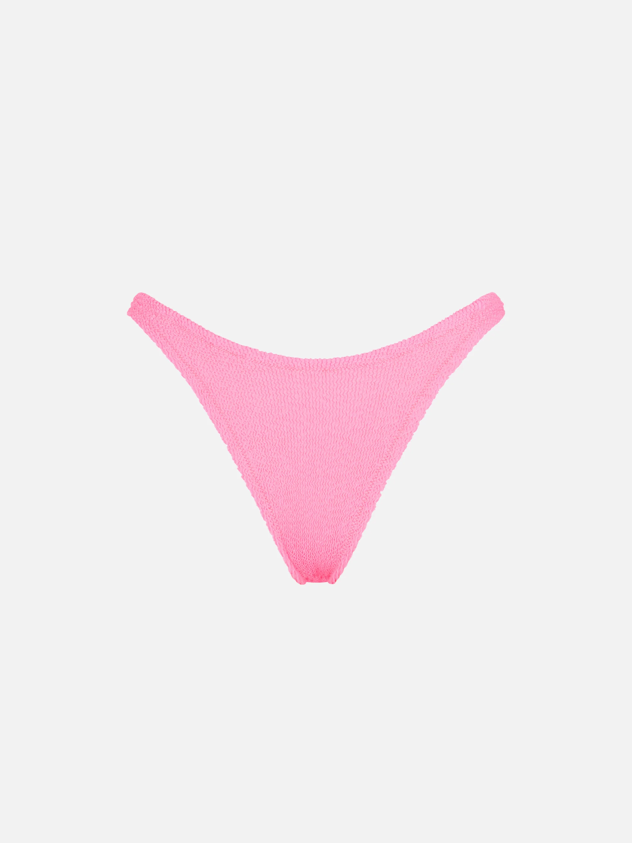 Naomi fluo fuchsia crinkle cheeky bikini briefs