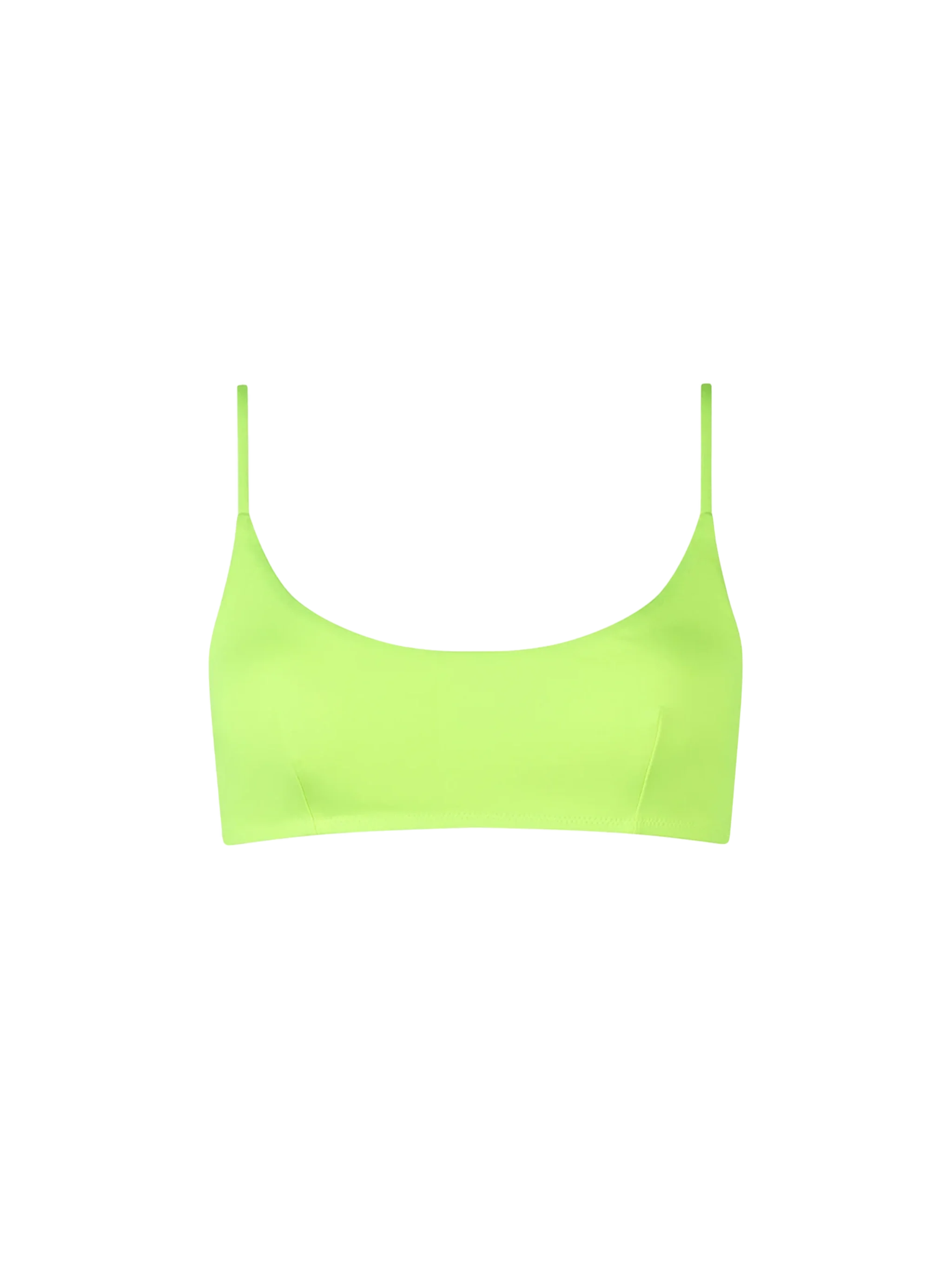 Fluo yellow Judy bralette bikini top