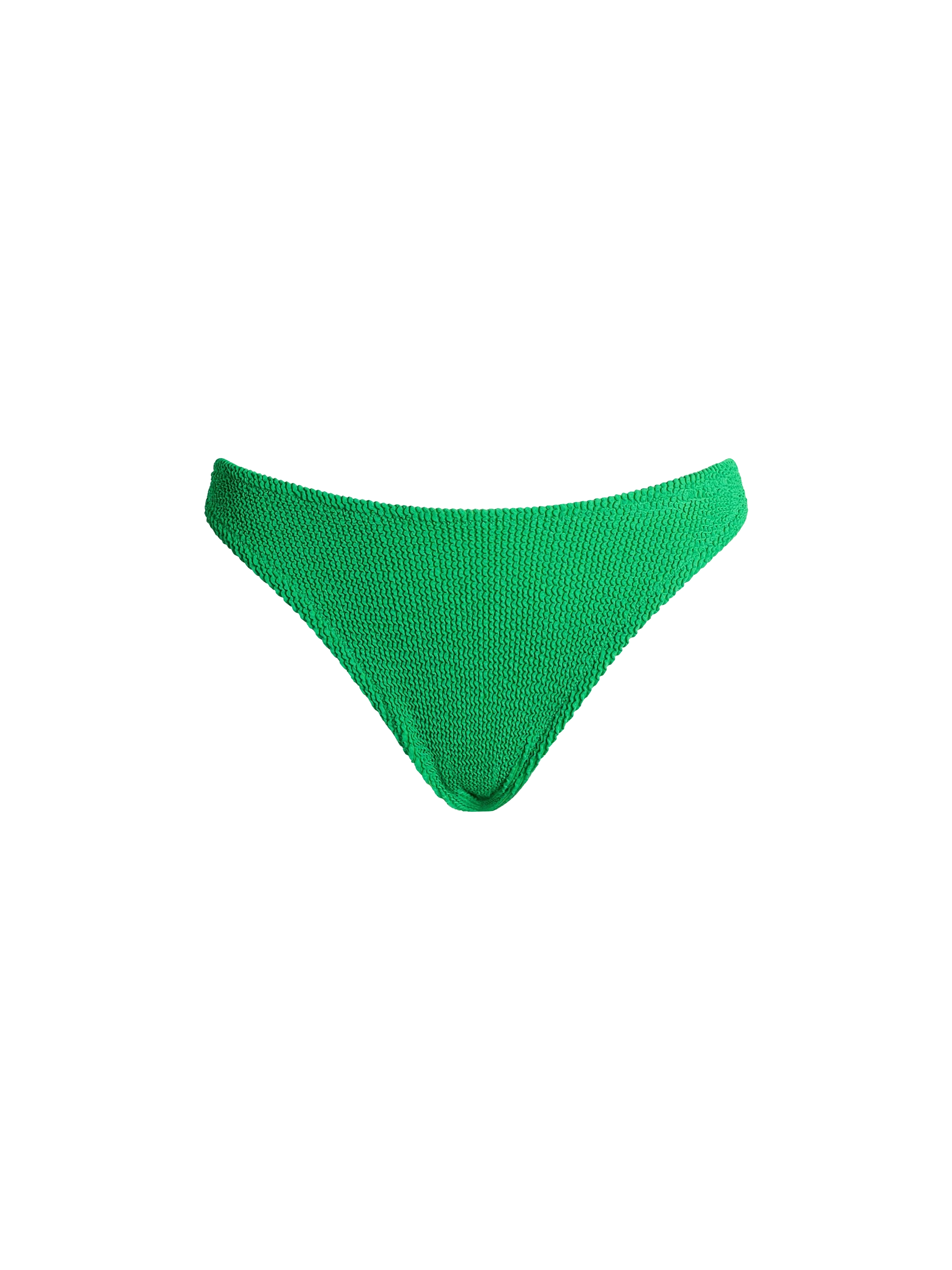 Elise green crinkle swim briefs