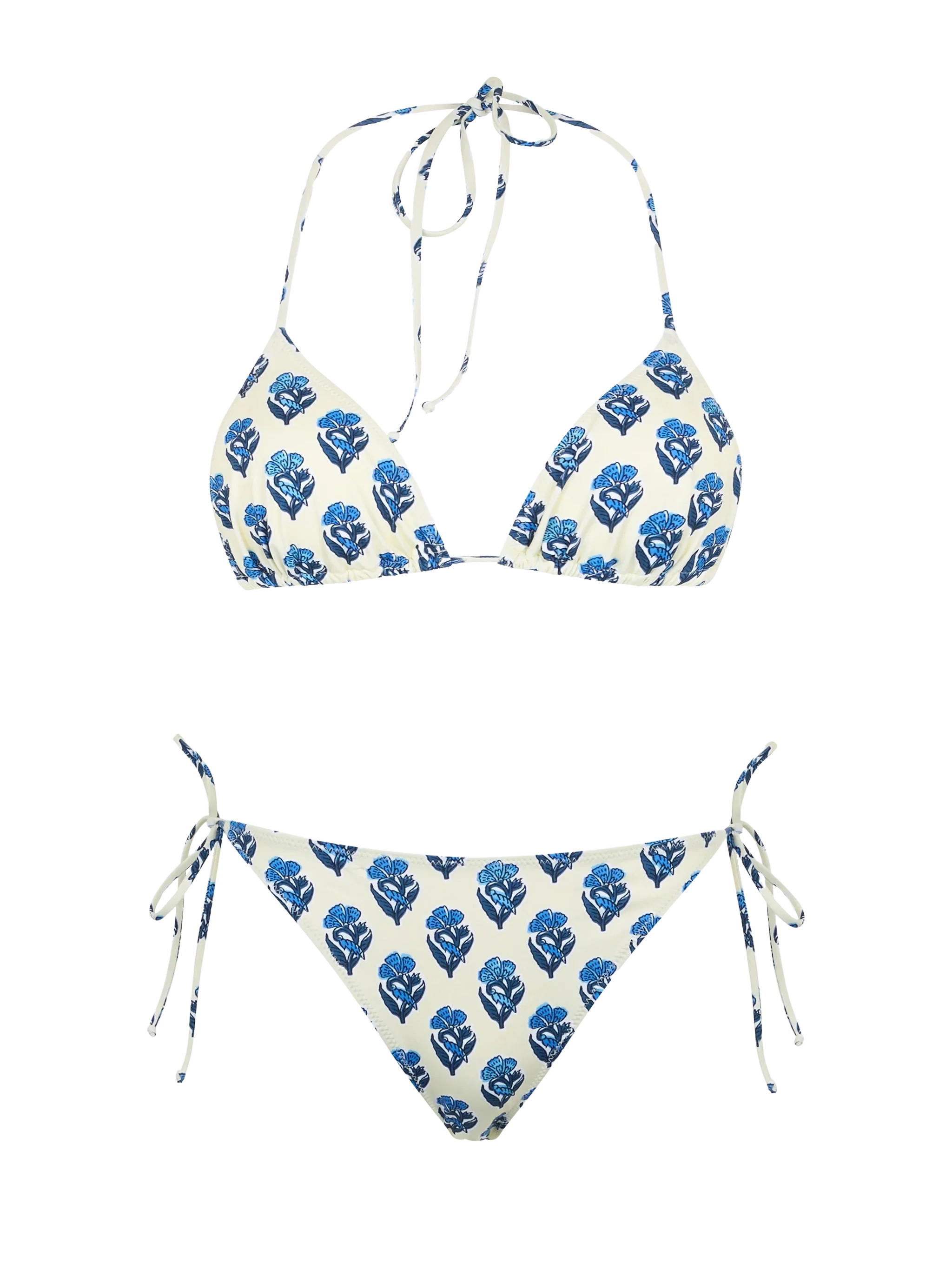 Leah Virgo Jaipur floral triangle bikini