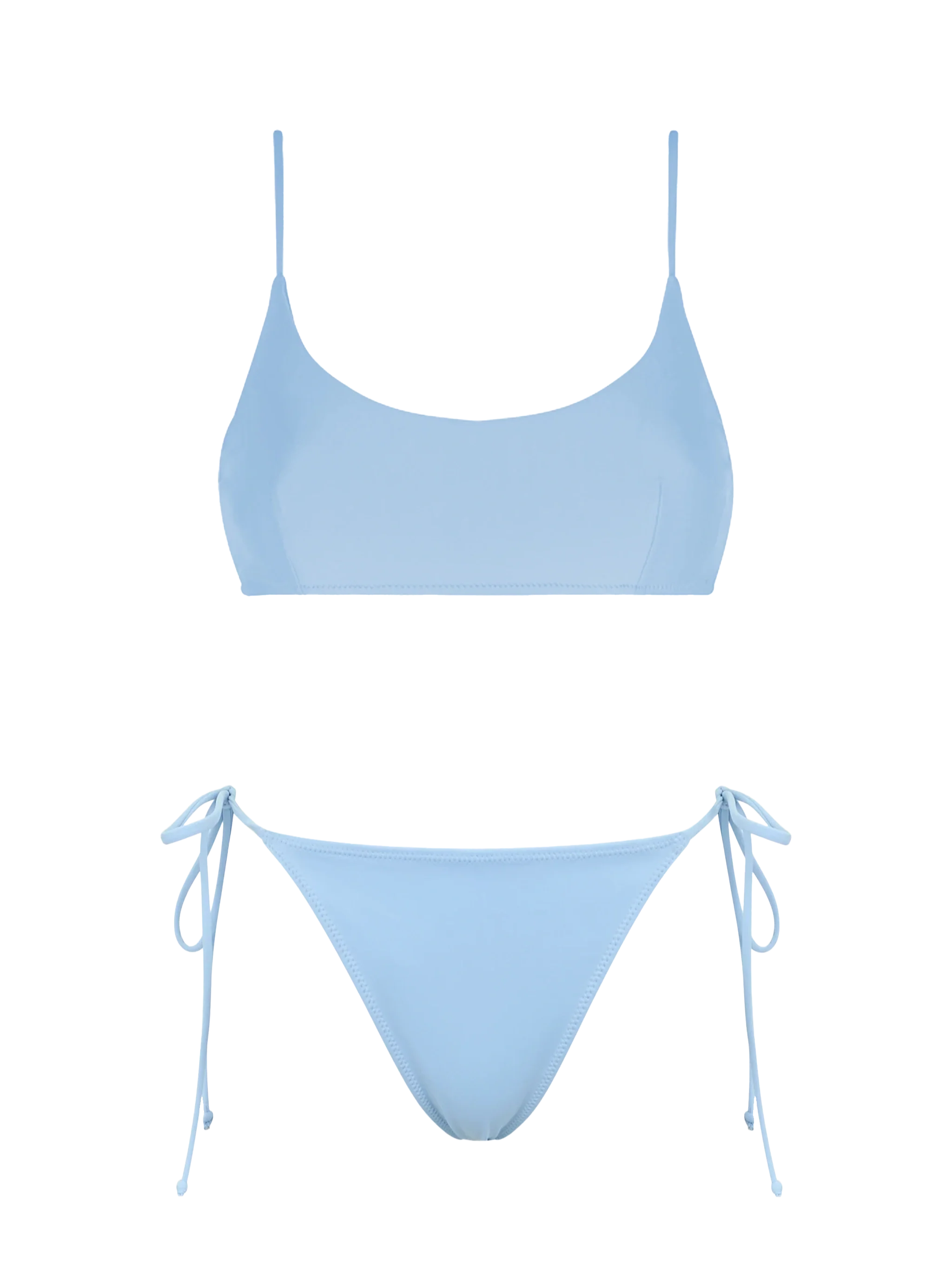 Judy Naomi light blue bralette bikini