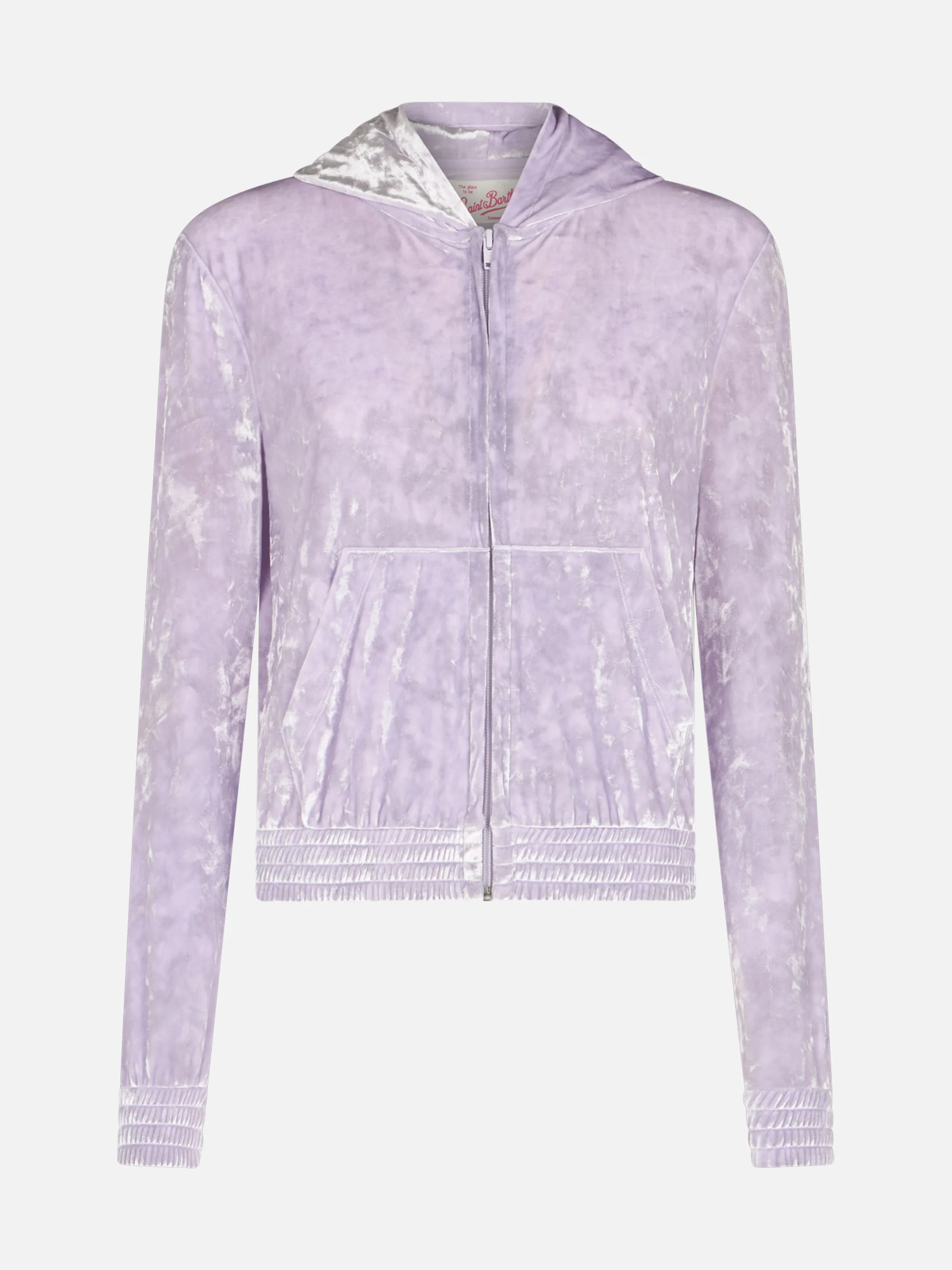 Jasmine lilac chenille zip hoodie
