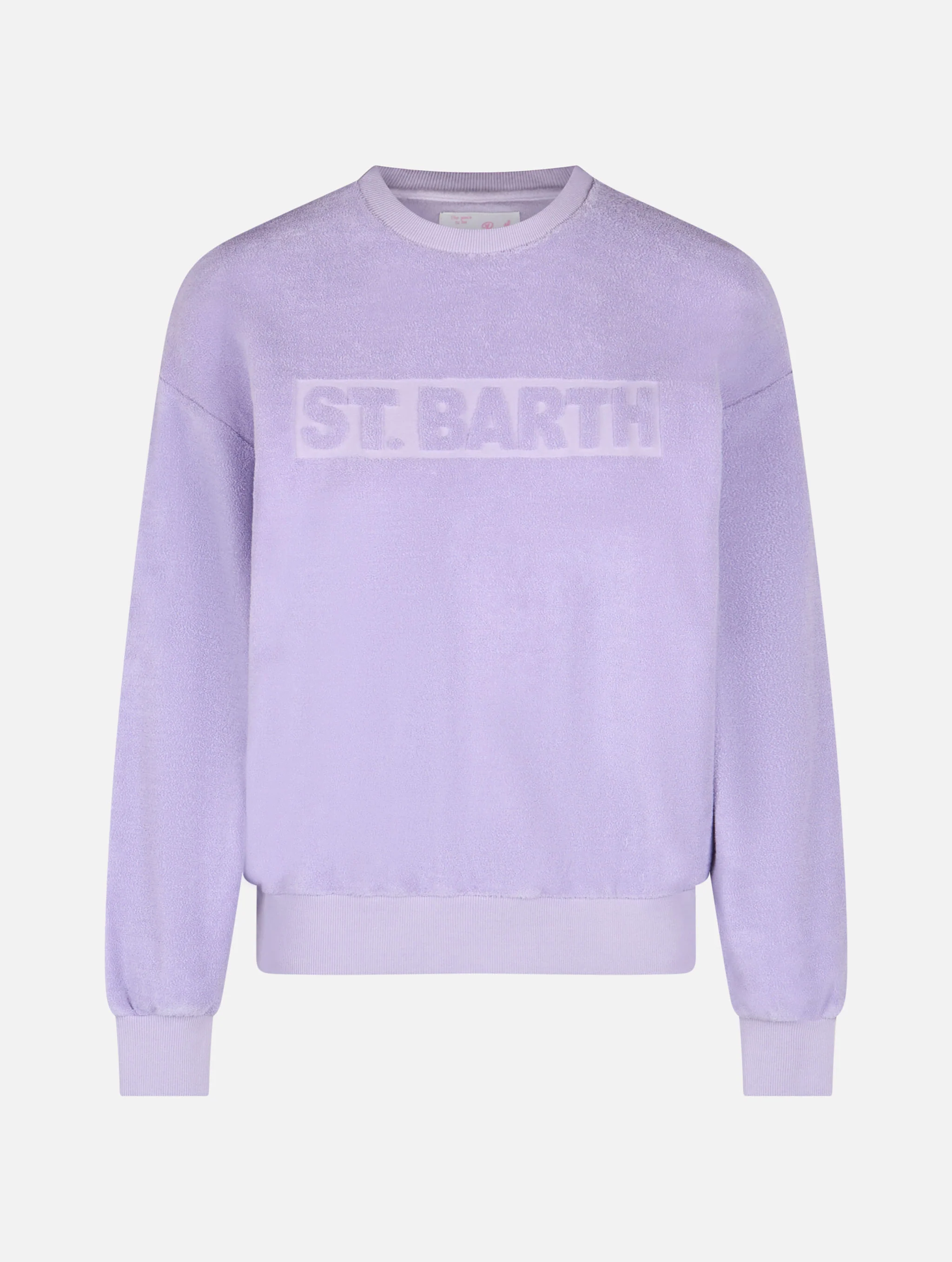 Stardust lilac terry cotton sweatshirt