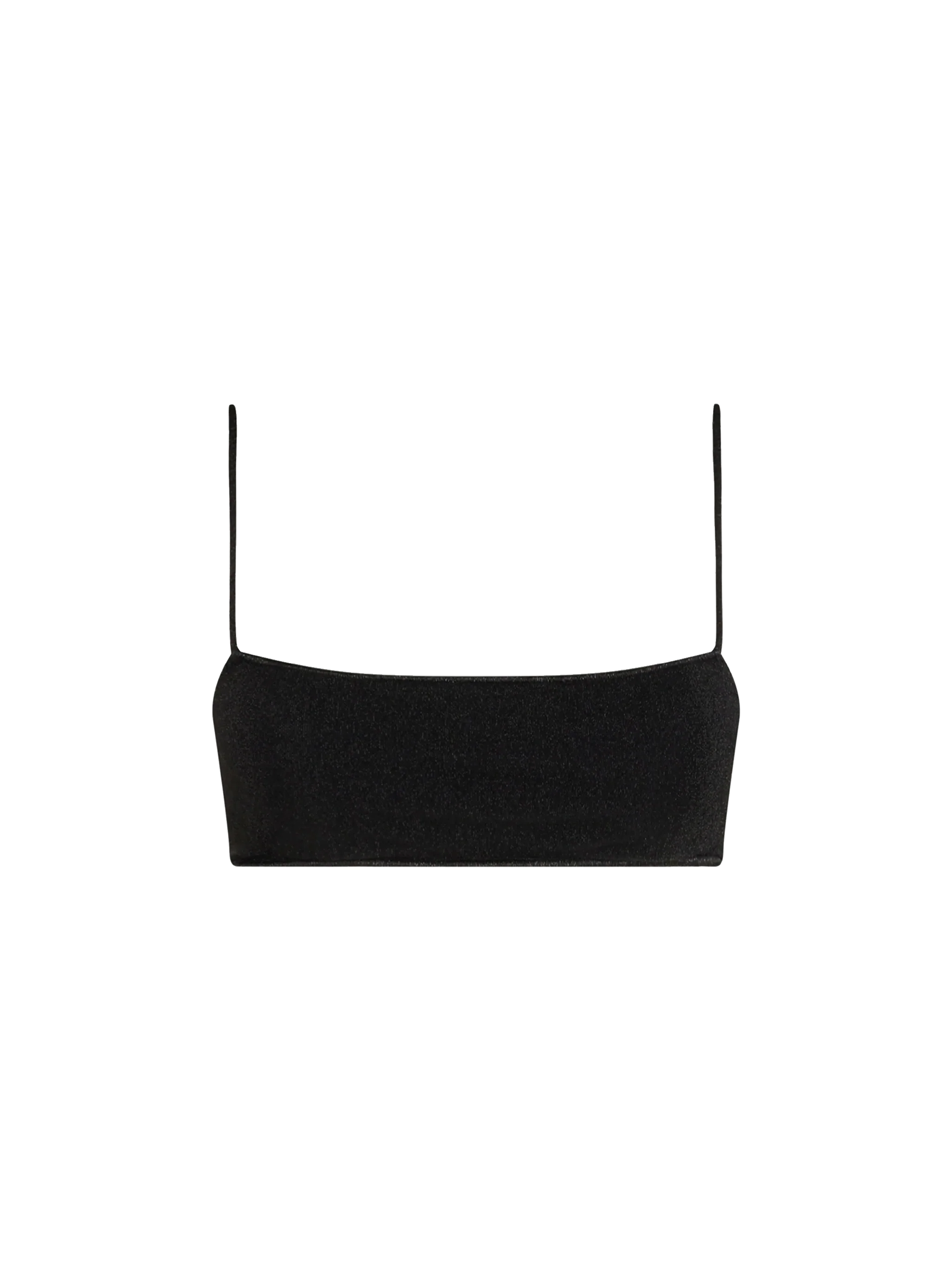 Sadie black lurex bralette bikini top