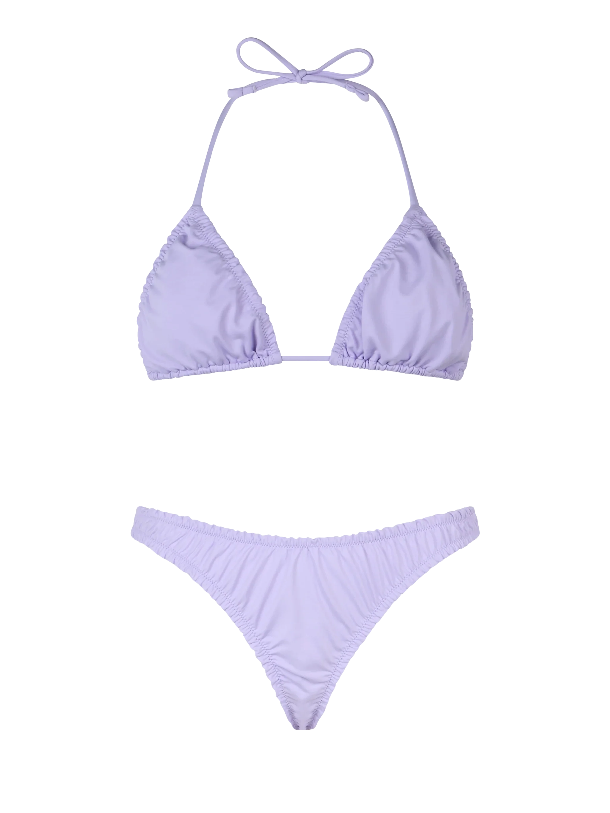 Nilly Nalu lilac ruffled triangle bikini