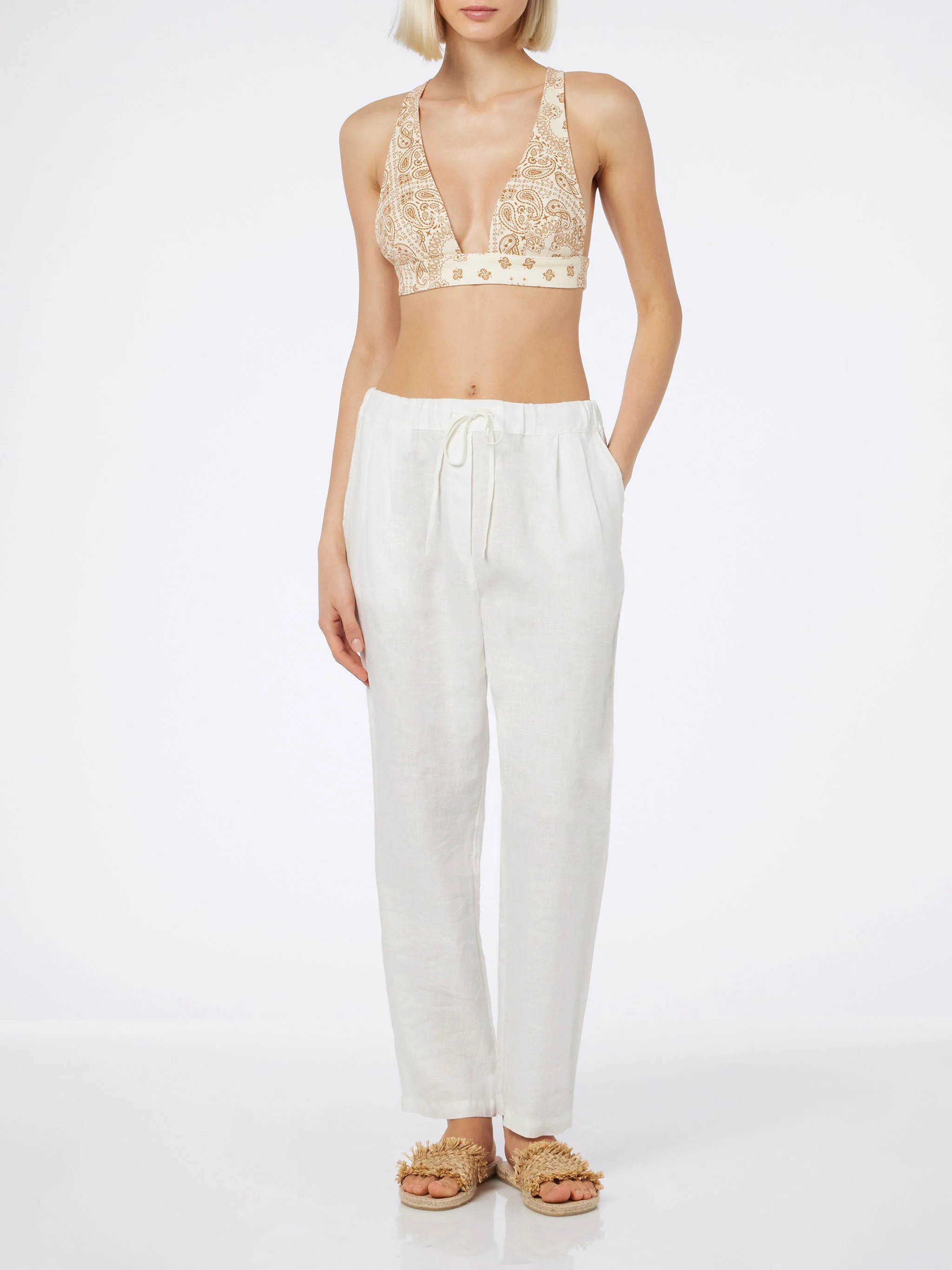 Eda bandana print denim top - Image 7