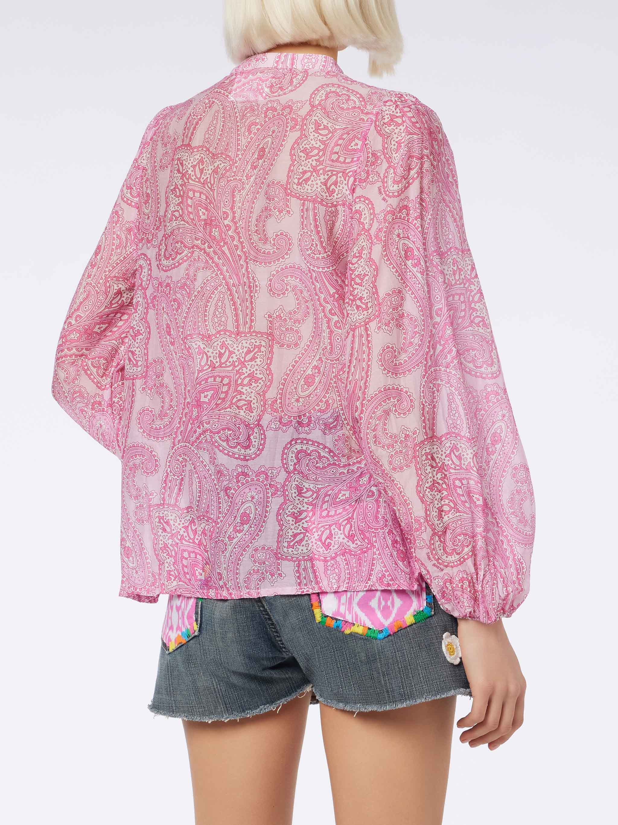 Harper silk voile blouse with paisley print - Image 4