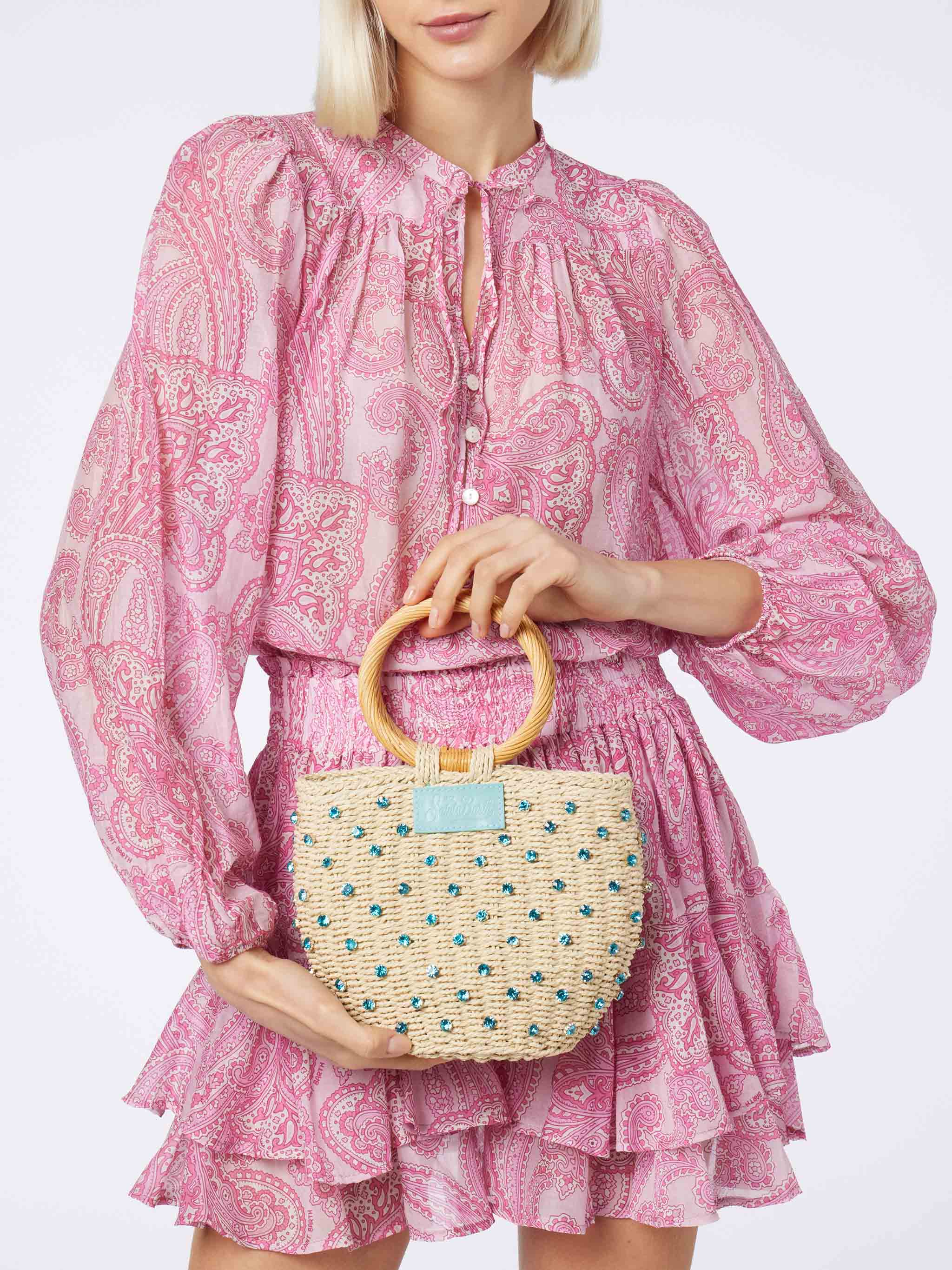 Harper silk voile blouse with paisley print - Image 6