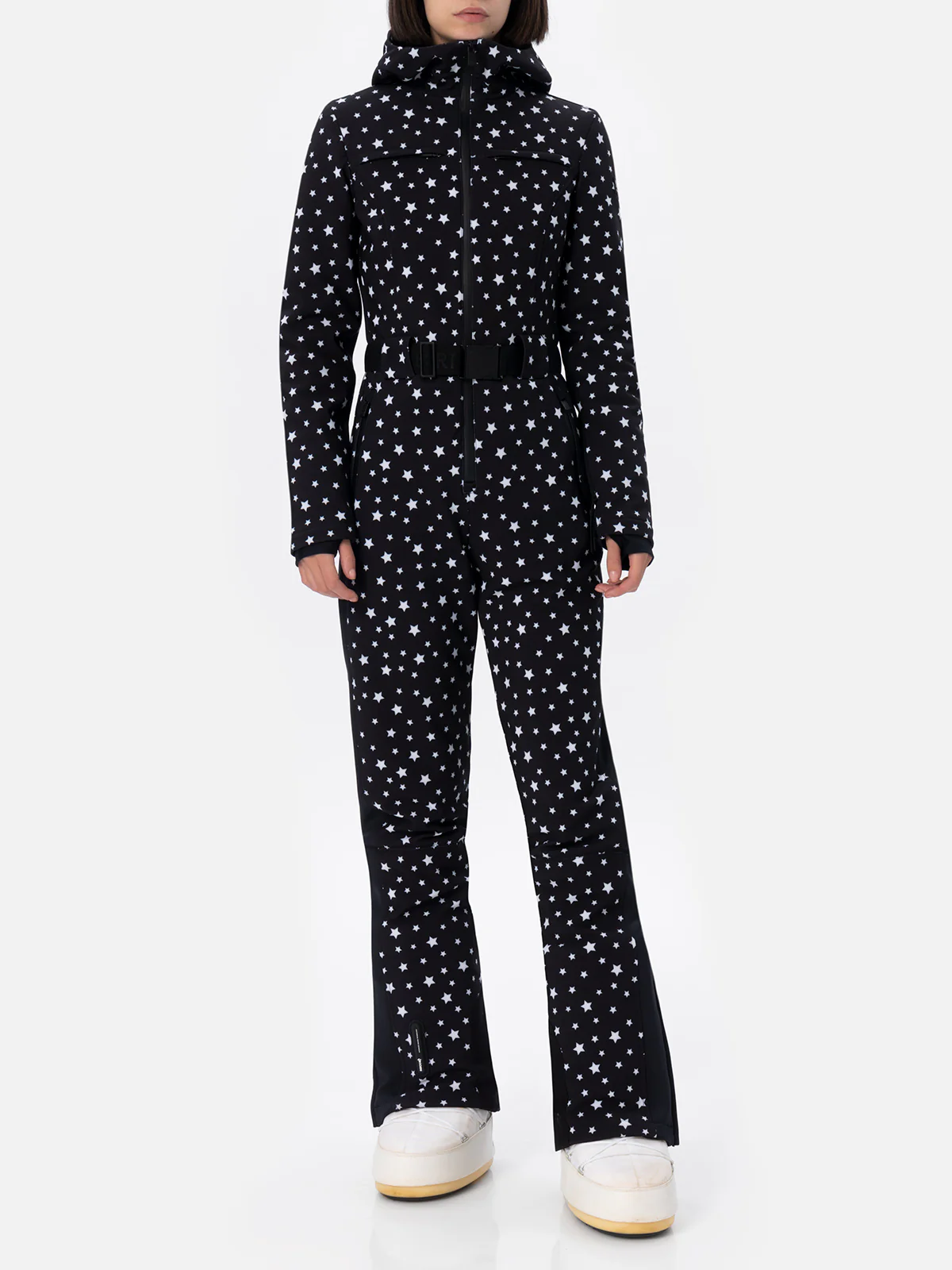 Garmisch stars print ski suit with RECCO® technology