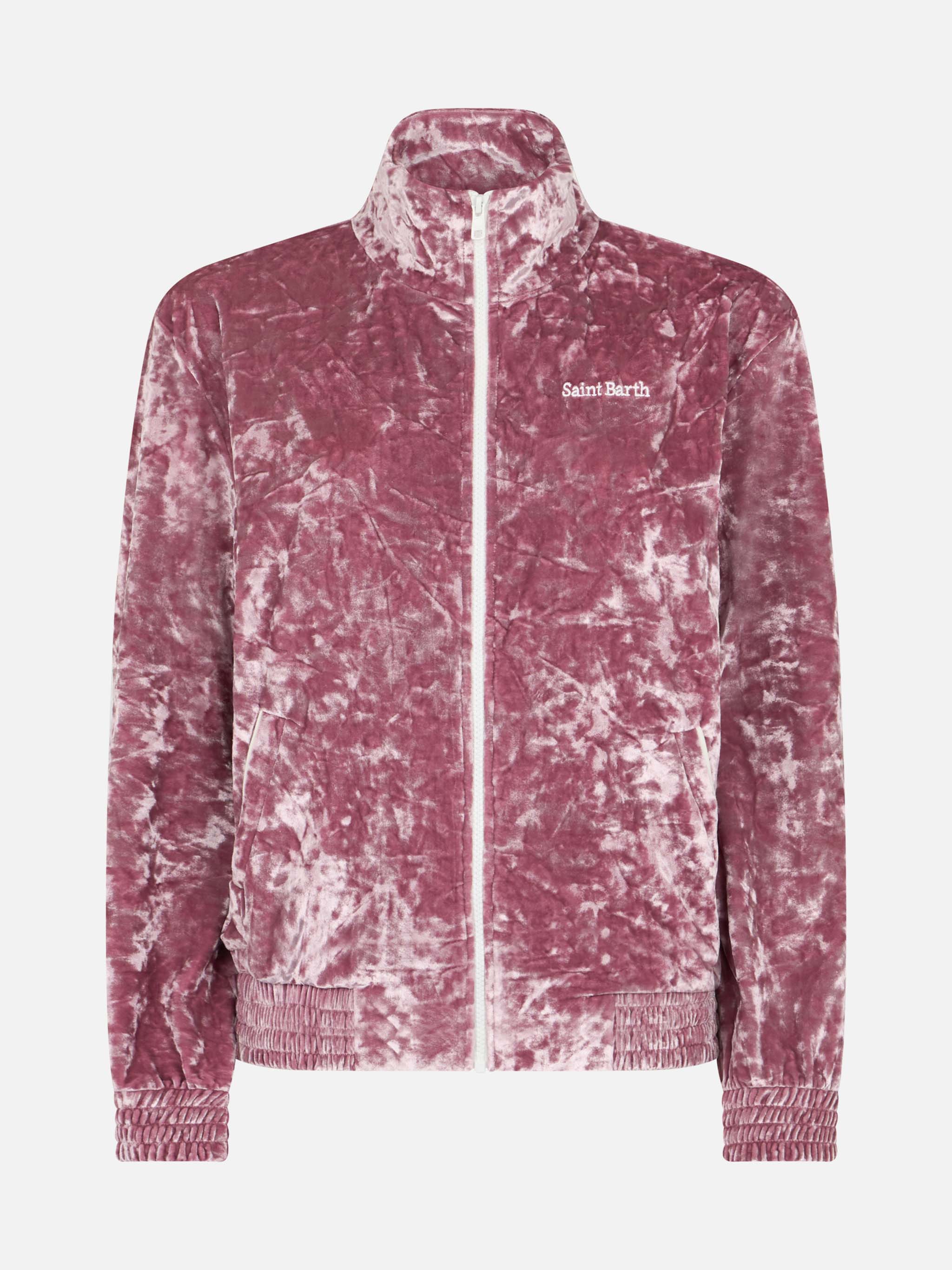 Miriam pink chenille zip hoodie - Image 5
