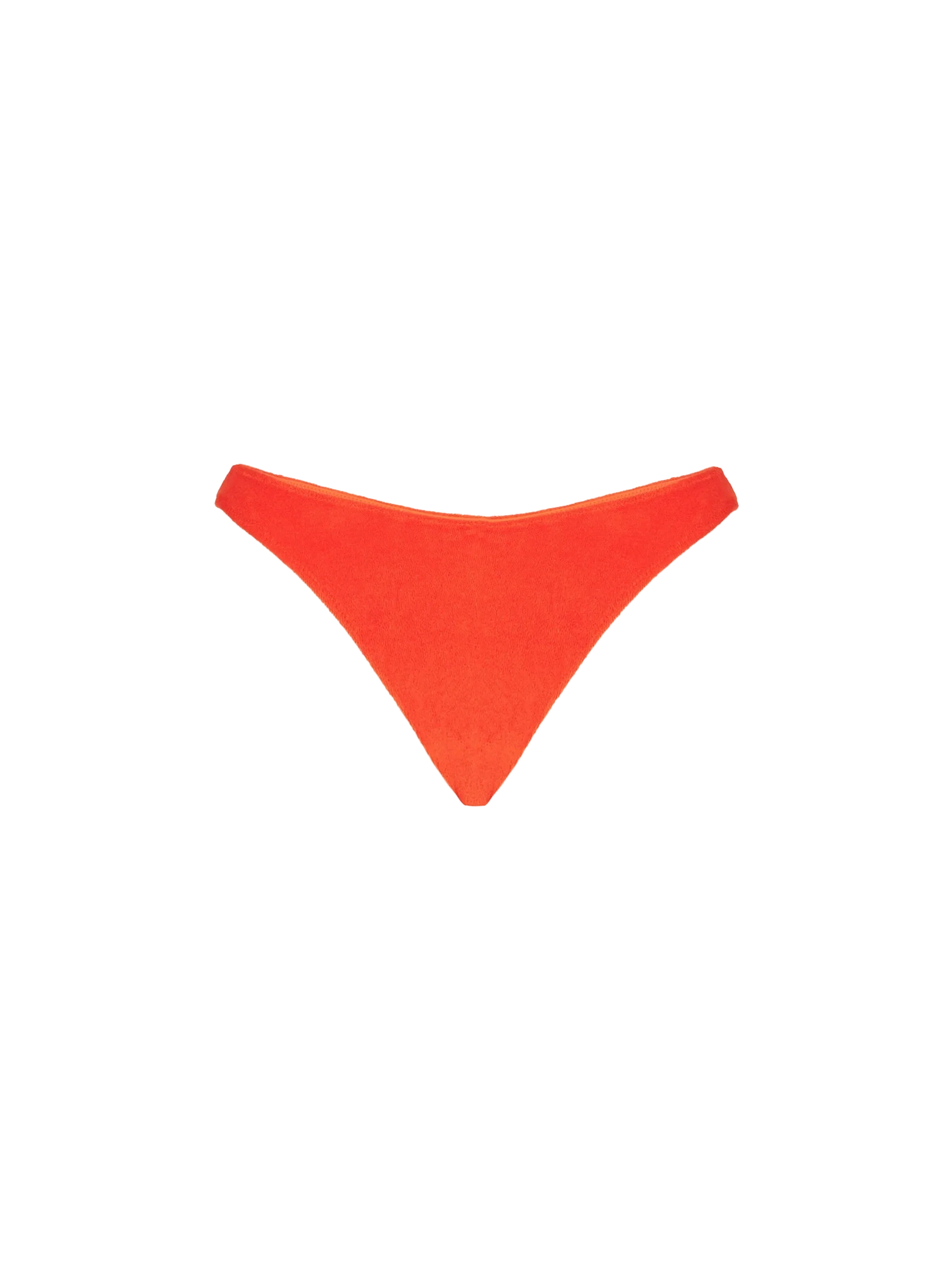 Orange Naomi cheeky terry swim briefs