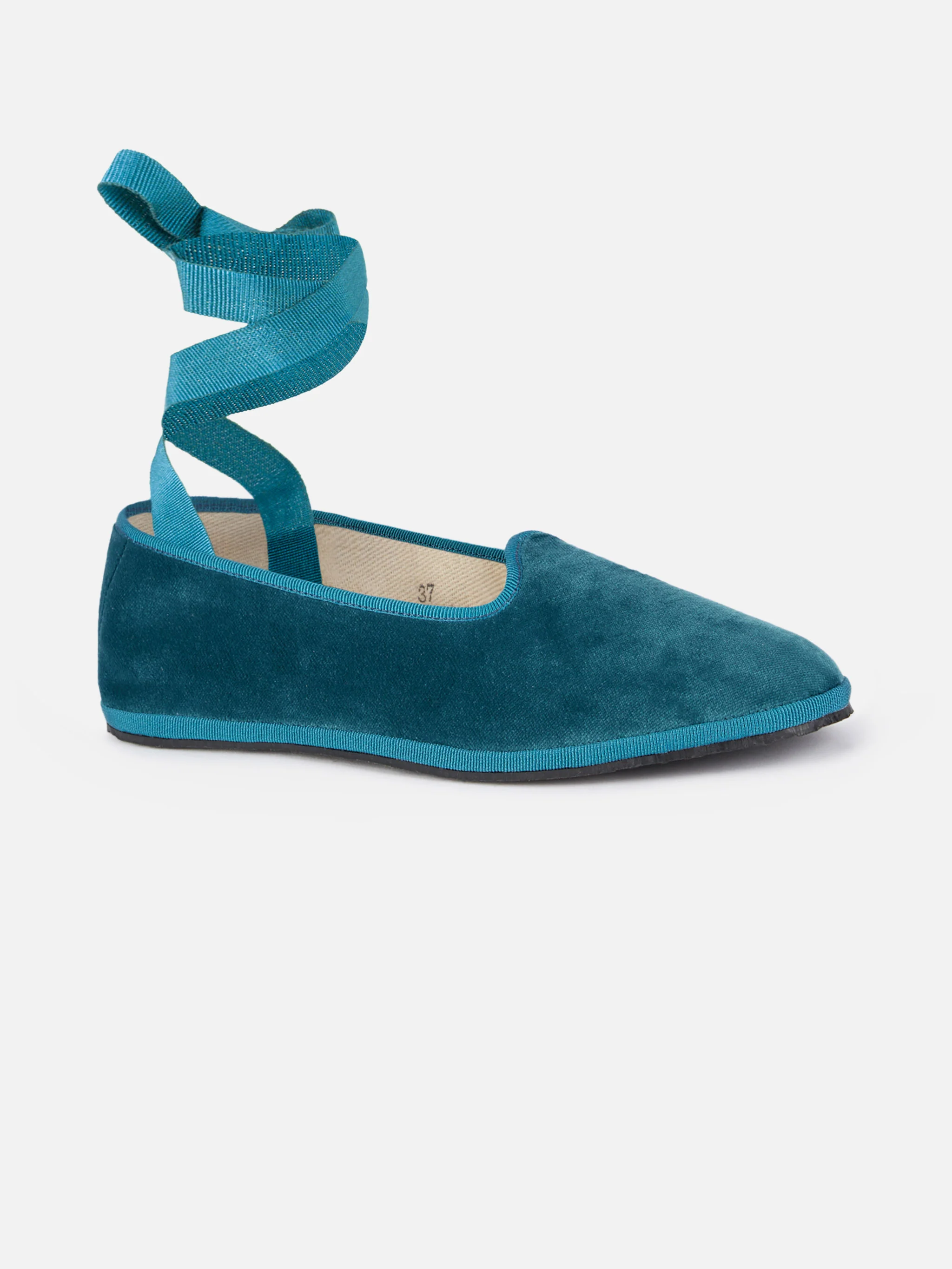Mychal teal velvet friulana slippers | Special Edition