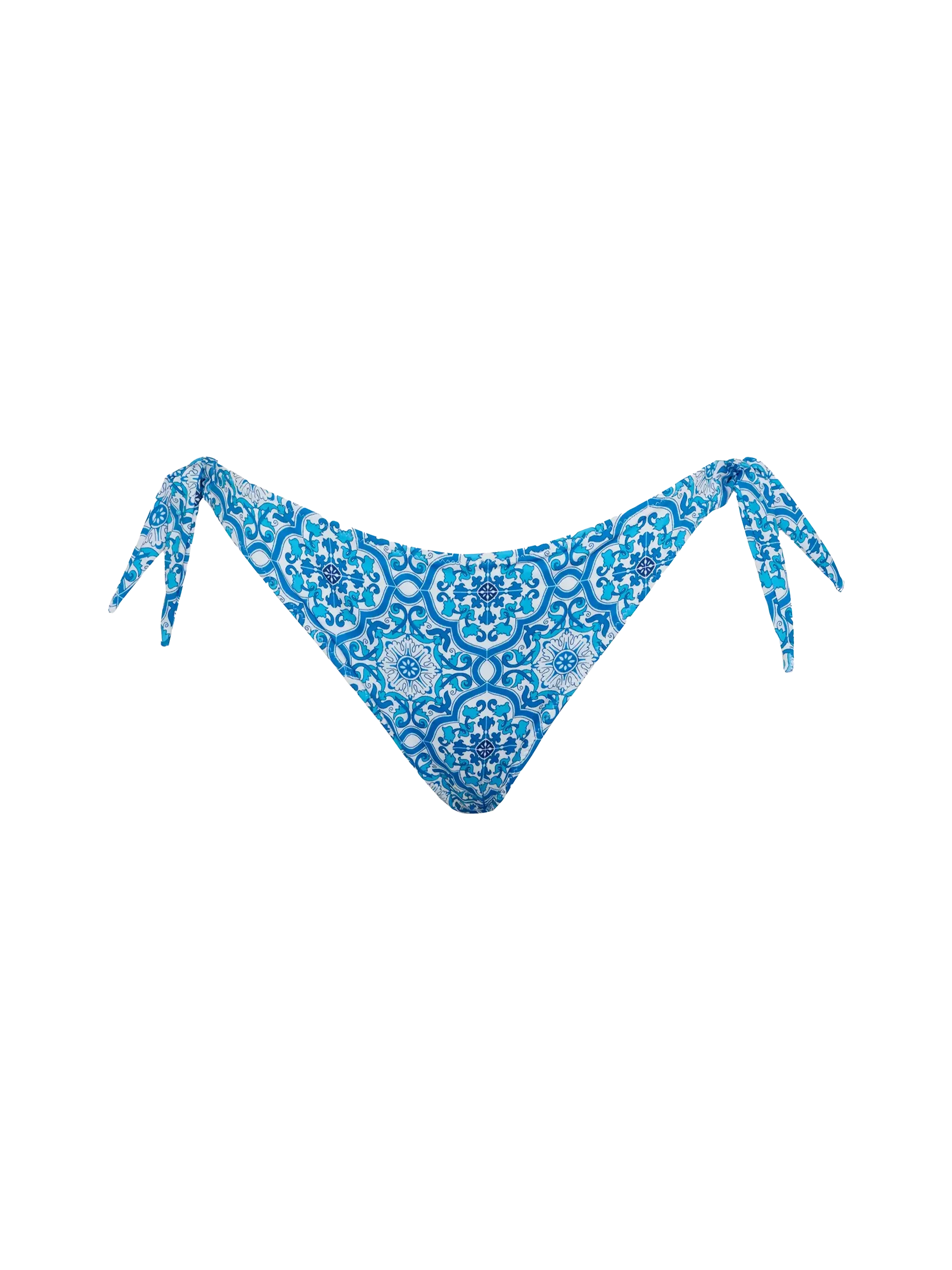 Yali classic swim briefs with majolica print
