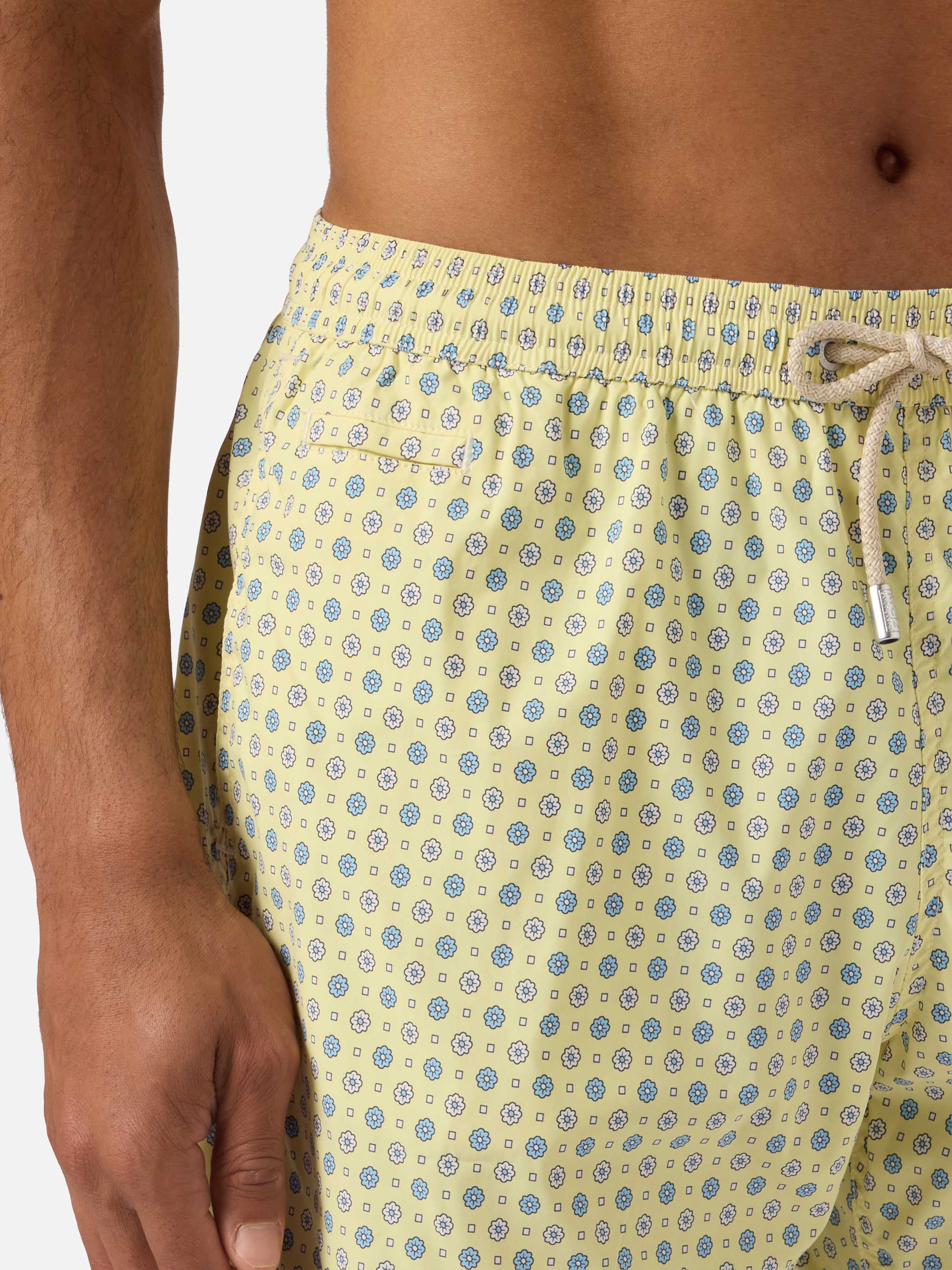 Yellow Lighting Micro swim shorts with all-over geometric print - Image 4